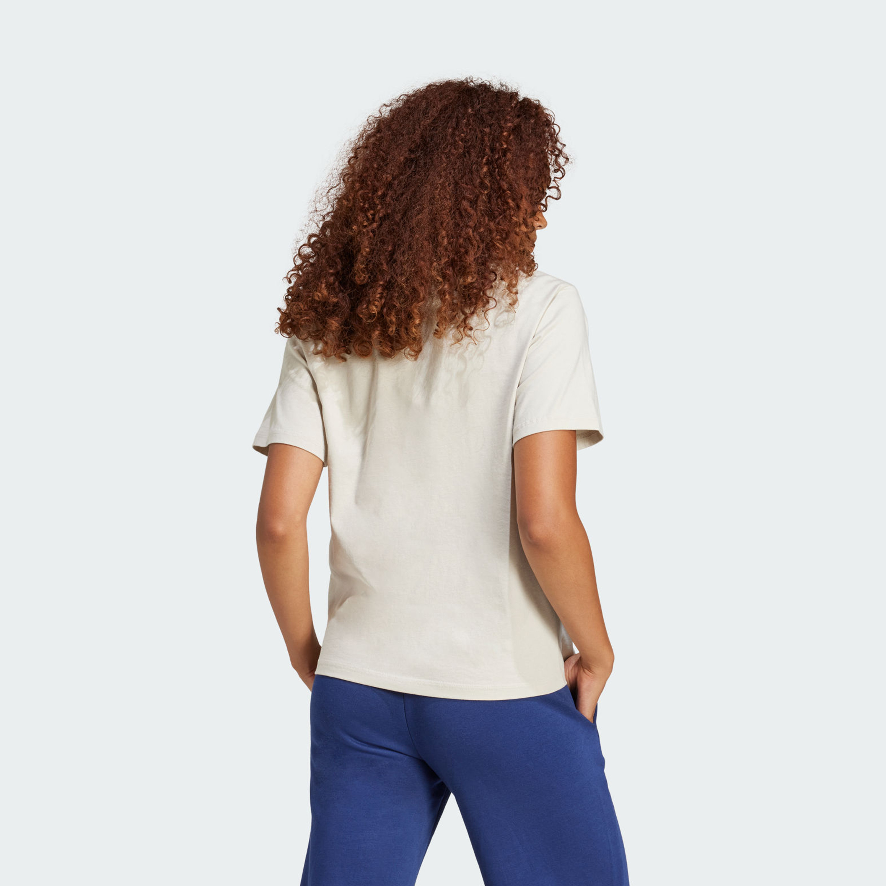 adidas Women's Essentials Small Logo Cotton T-Shirt | OE-women-clothing-tshirts-image-3