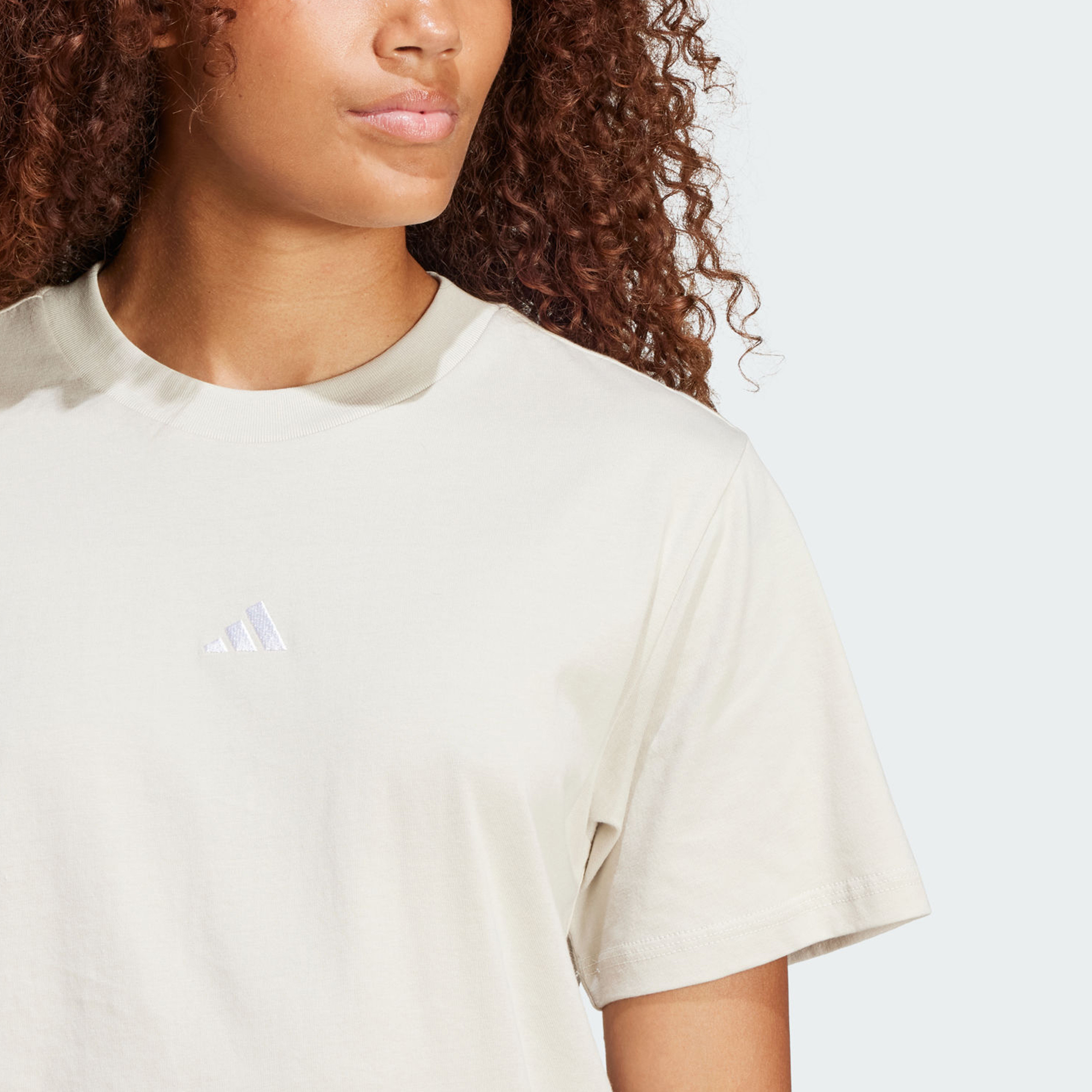 adidas Women's Essentials Small Logo Cotton T-Shirt | OE-women-clothing-tshirts-image-4