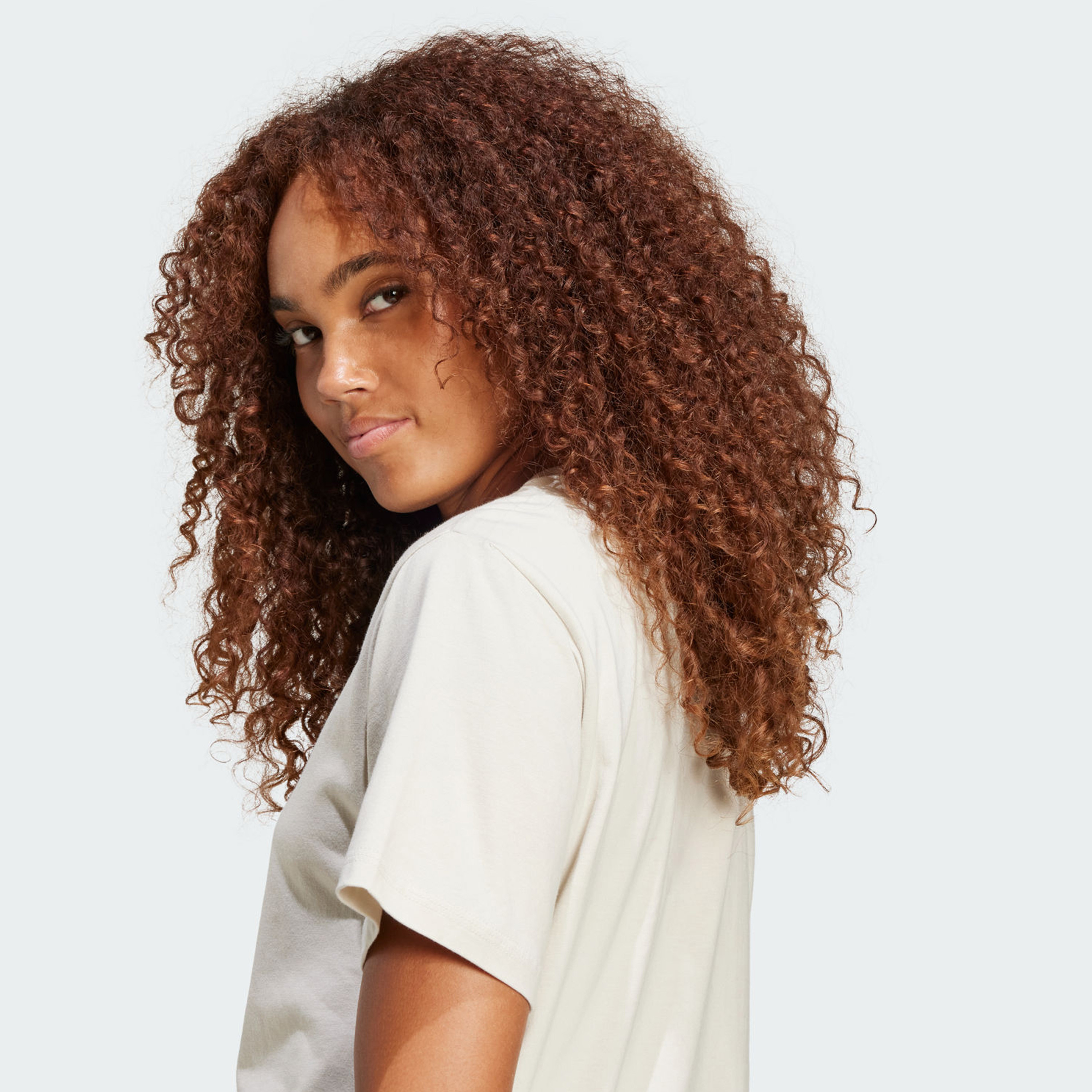 adidas Women's Essentials Small Logo Cotton T-Shirt | OE-women-clothing-tshirts-image-5