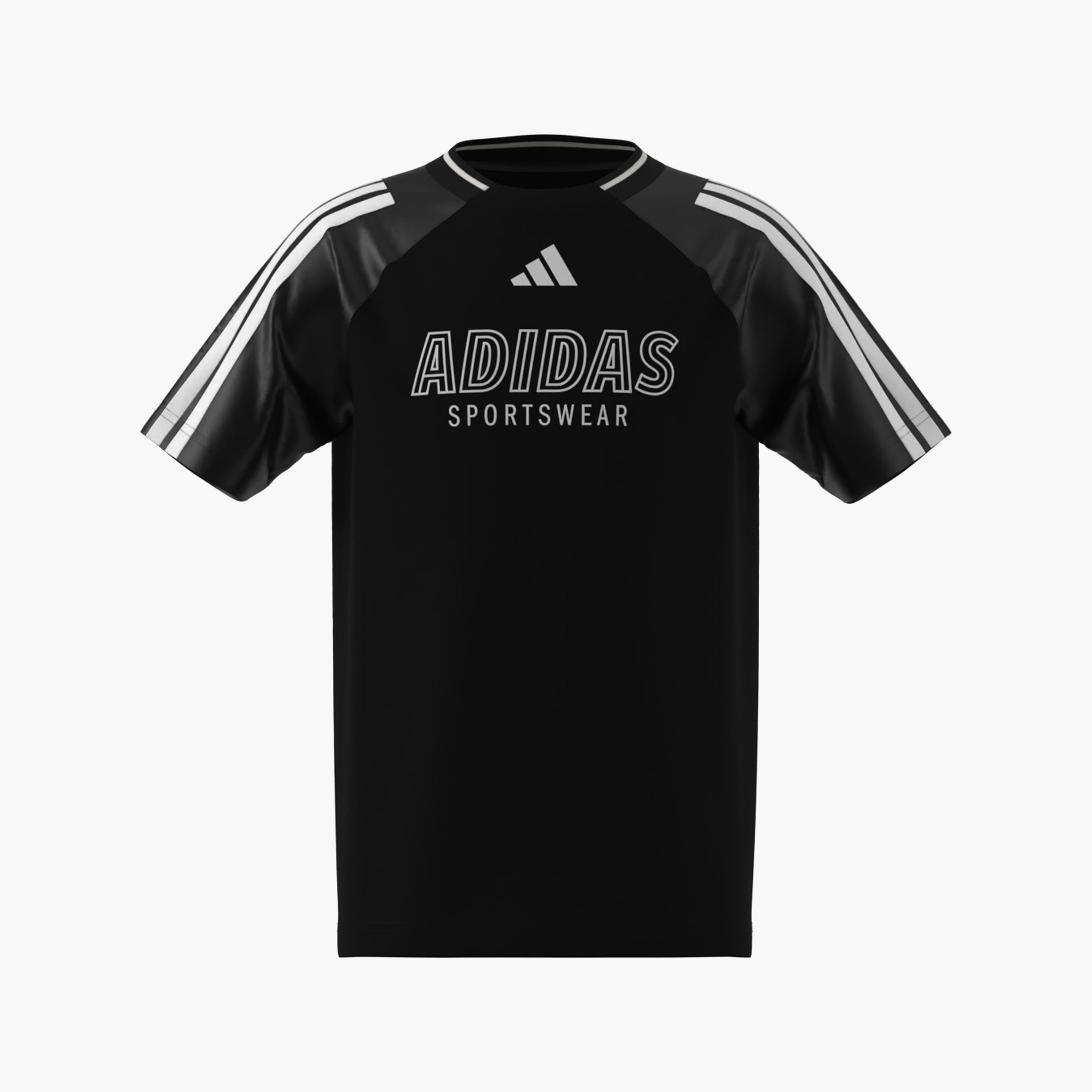 adidas Boys Crew Neck T-shirt with Logo Print - Short Sleeves-boys-clothing-sportswear-tops-image-6