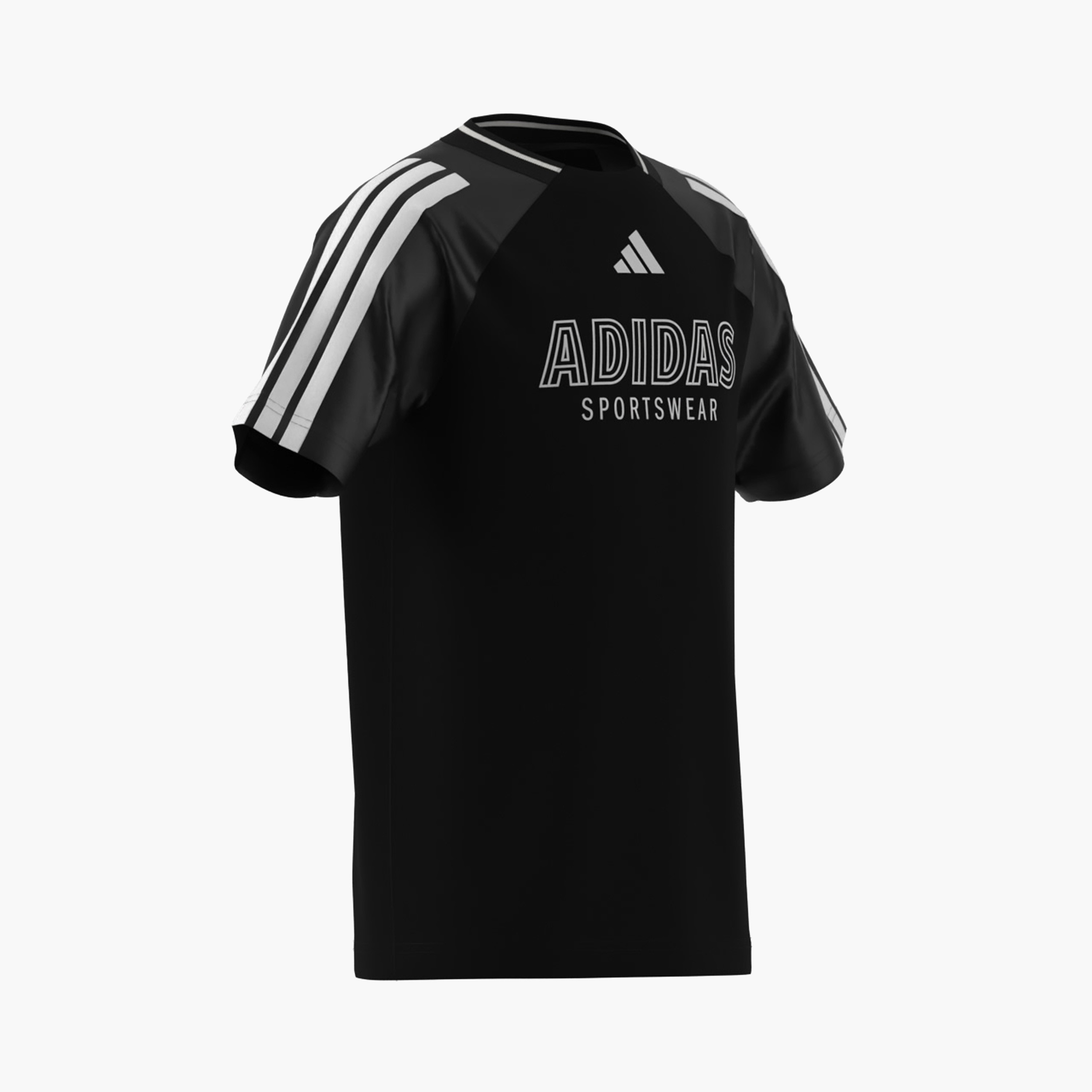adidas Boys Crew Neck T-shirt with Logo Print - Short Sleeves-boys-clothing-sportswear-tops-image-7