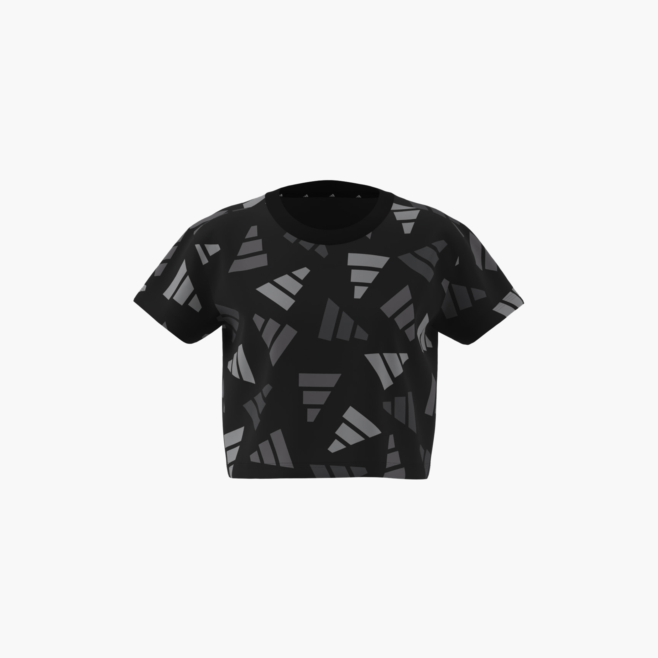 adidas Logo Print T-shirt with Short Sleeves-girls-clothing-tshirts-image-12