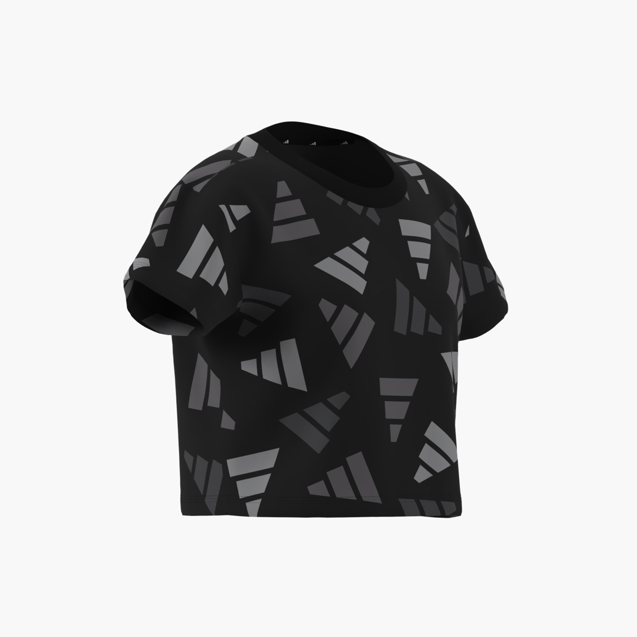 adidas Logo Print T-shirt with Short Sleeves-girls-clothing-tshirts-image-13