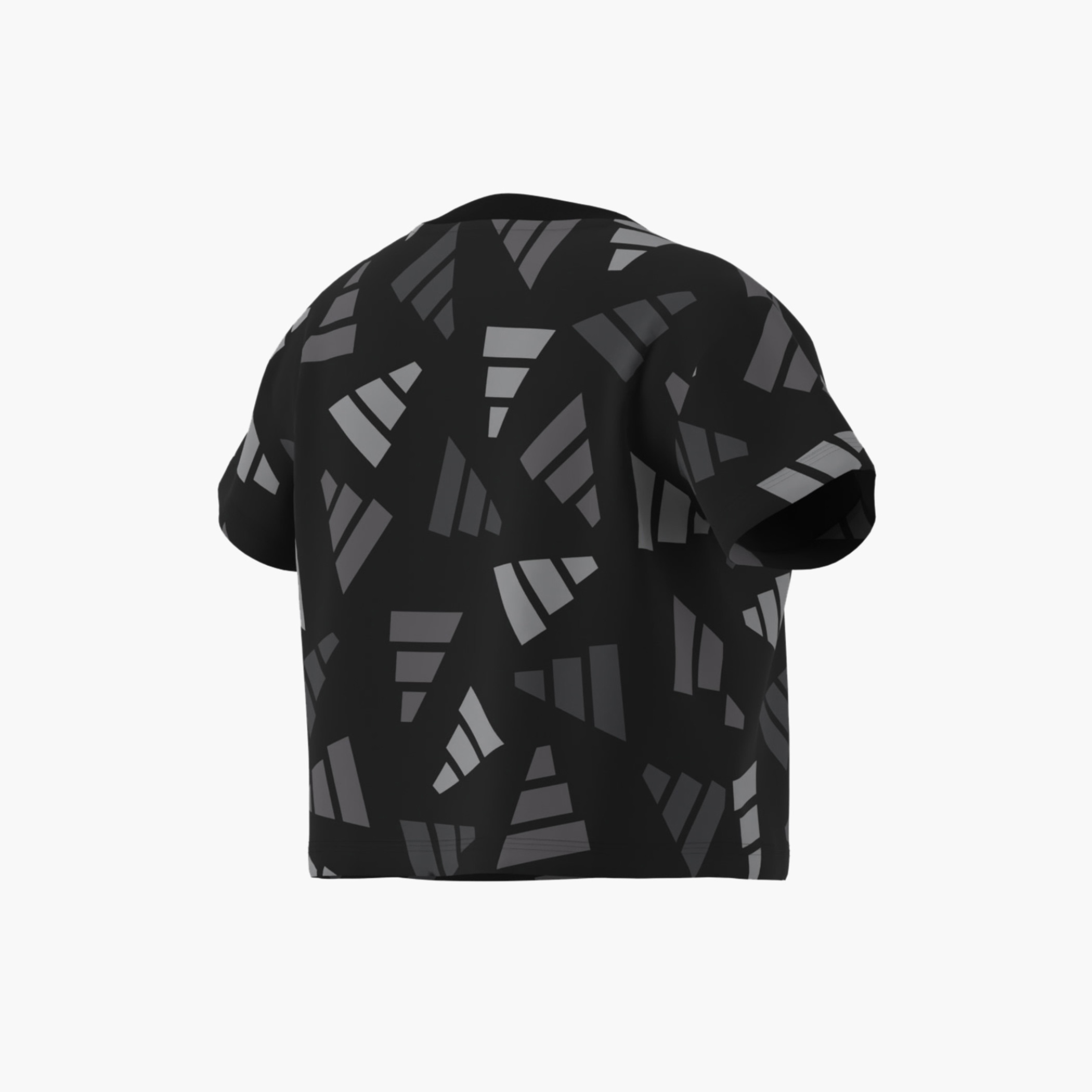 adidas Logo Print T-shirt with Short Sleeves-girls-clothing-tshirts-image-2