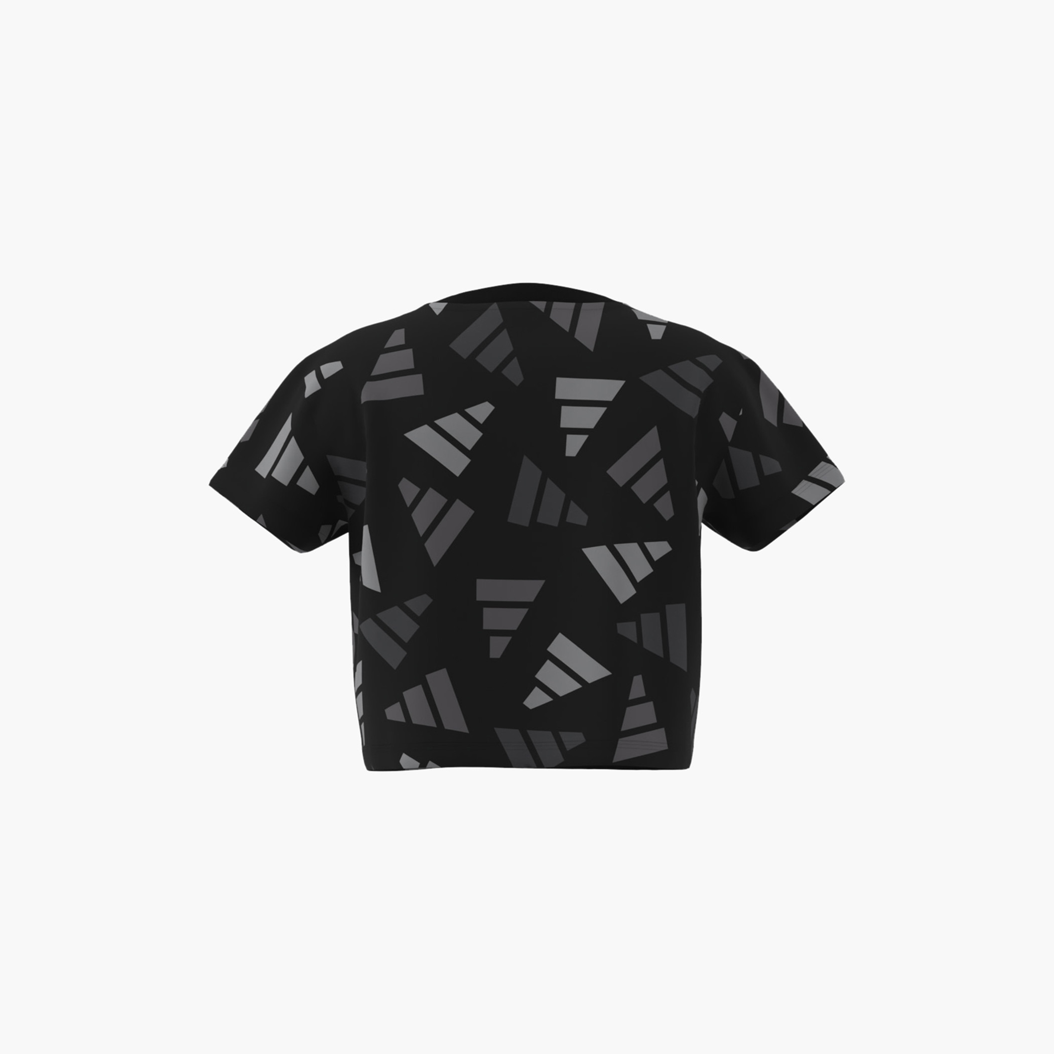 adidas Logo Print T-shirt with Short Sleeves-girls-clothing-tshirts-image-3