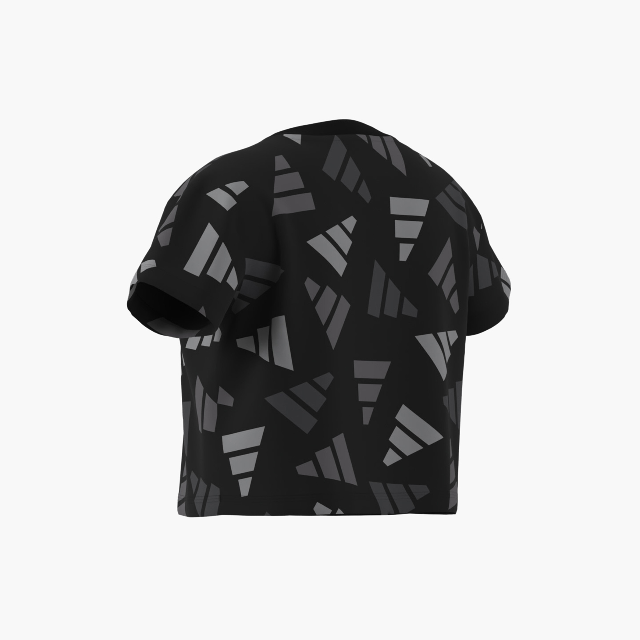 adidas Logo Print T-shirt with Short Sleeves-girls-clothing-tshirts-image-4