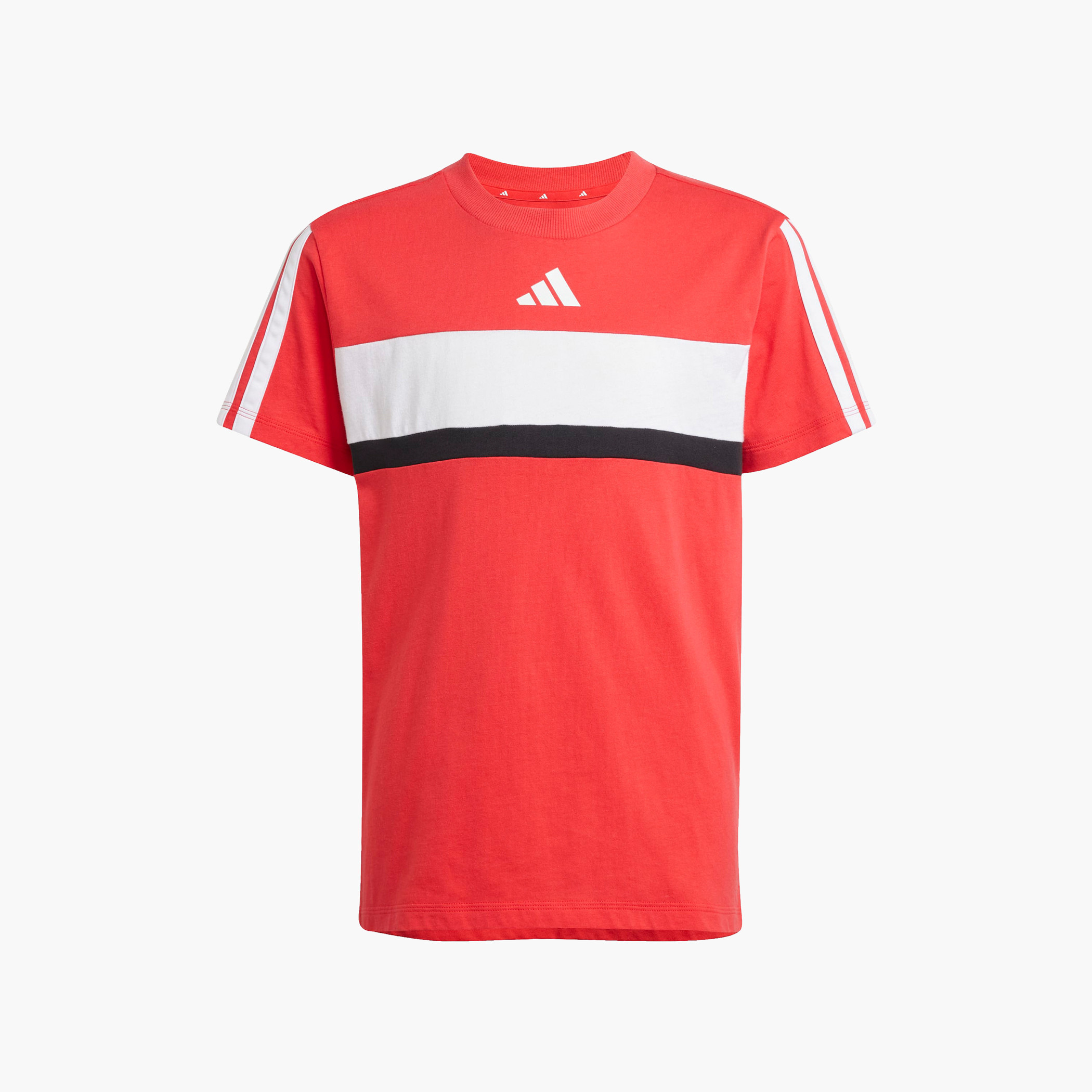 adidas Logo Print T-shirt with Short Sleeves-boys-clothing-sportswear-tops-image-3