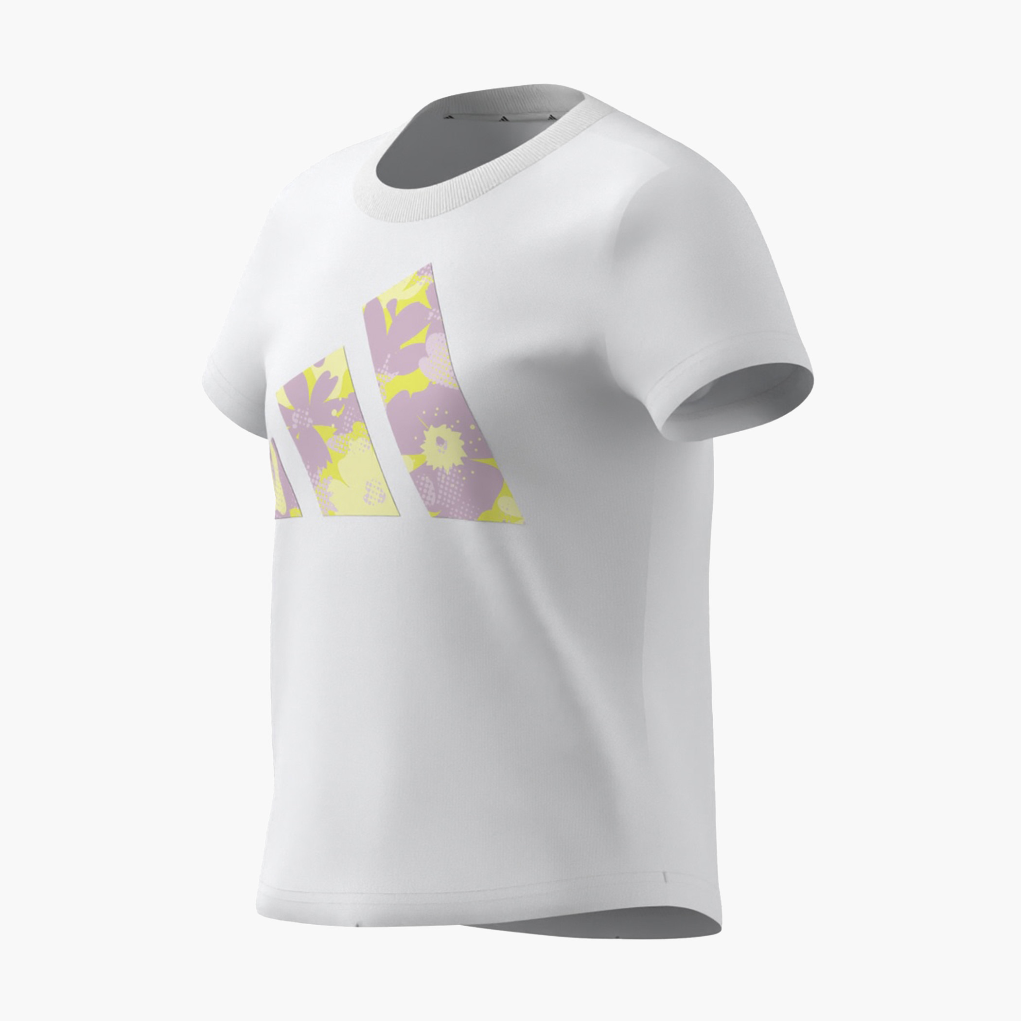 adidas Logo Print T-shirt with Short Sleeves-girls-clothing-tshirts-image-4