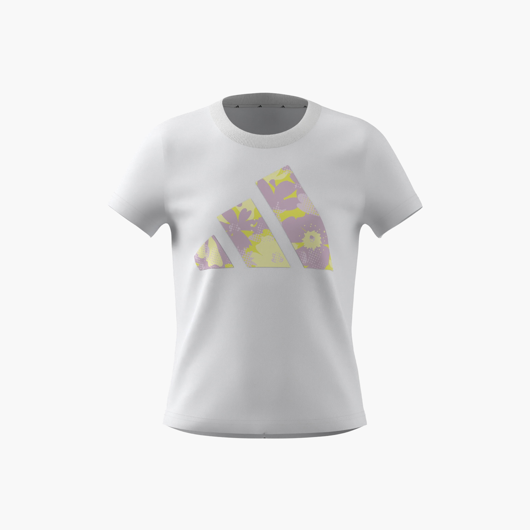 adidas Logo Print T-shirt with Short Sleeves-girls-clothing-tshirts-image-8