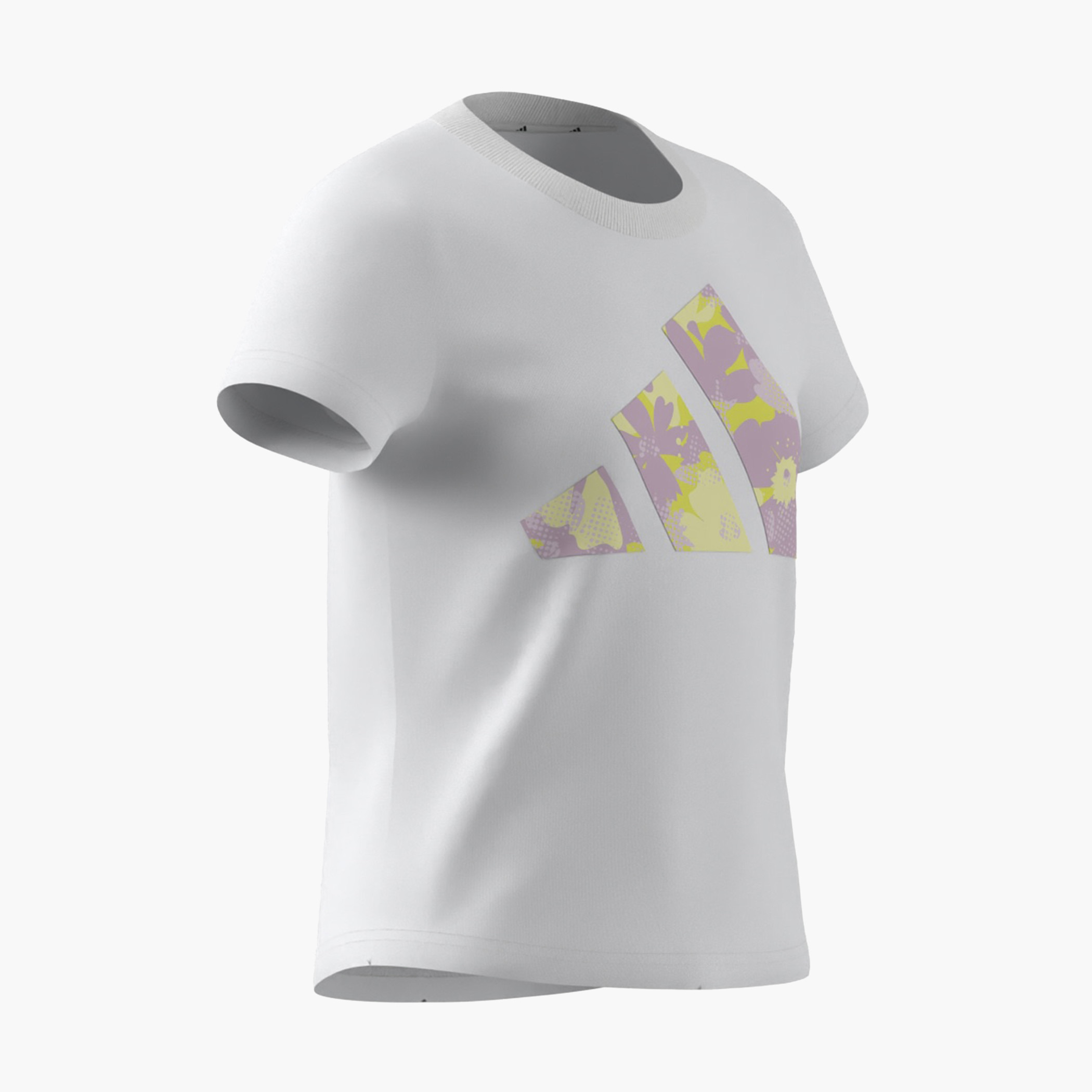 adidas Logo Print T-shirt with Short Sleeves-girls-clothing-tshirts-image-9