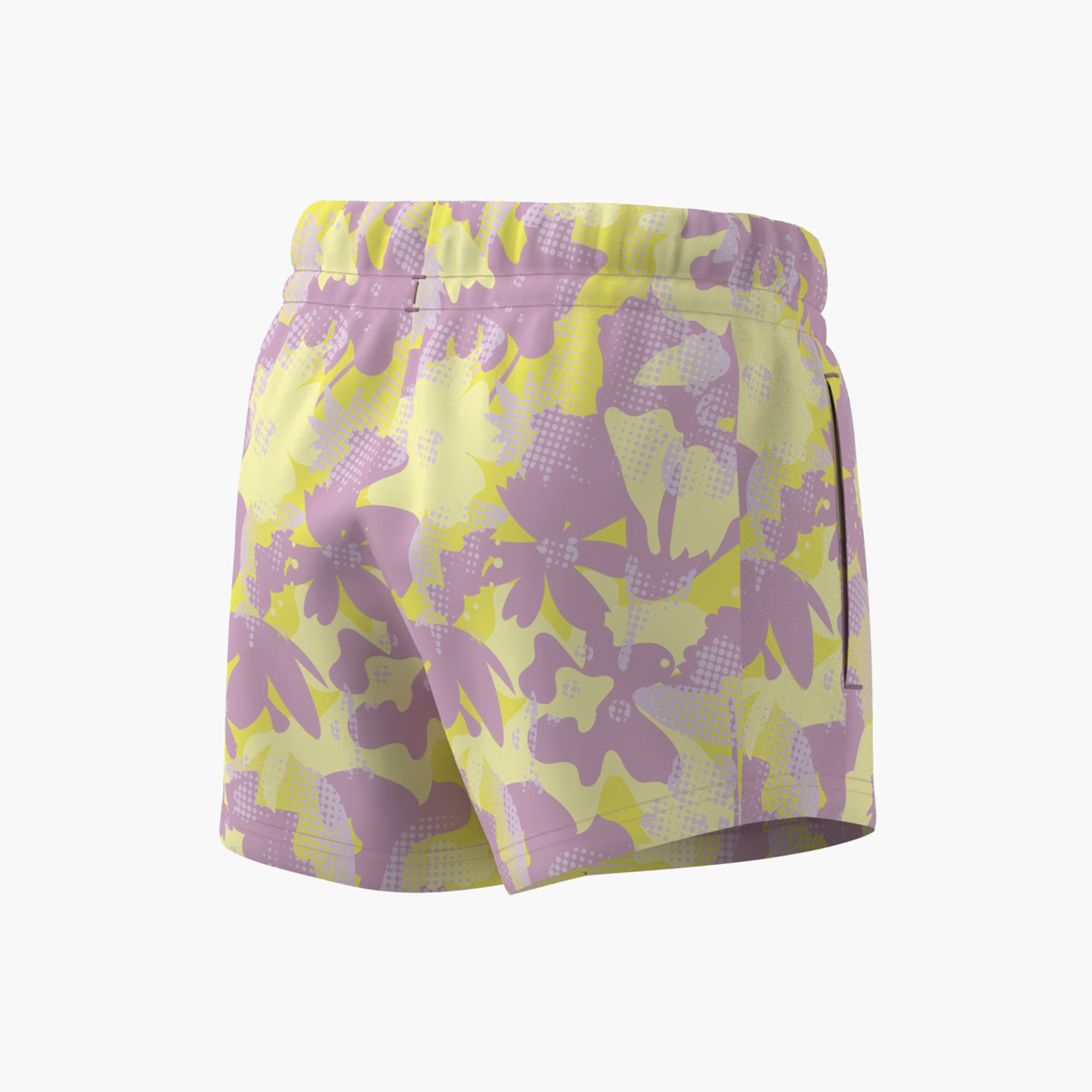 adidas Floral Print Shorts with Drawstring Closure-girls-clothing-bottoms-shorts-image-4