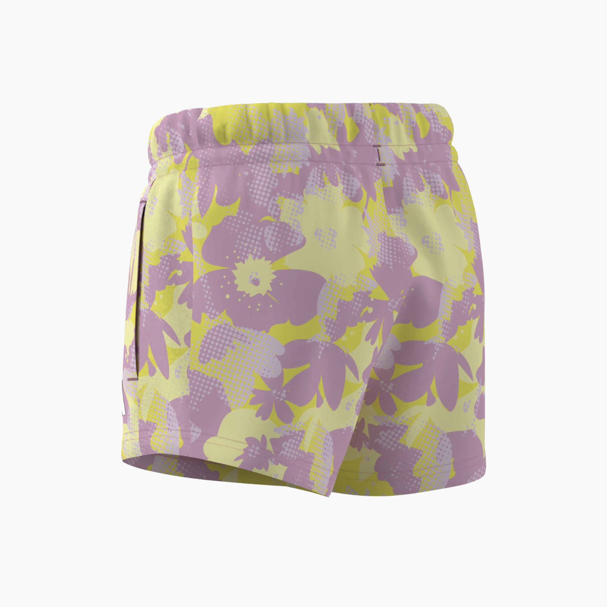 adidas Floral Print Shorts with Drawstring Closure-girls-clothing-bottoms-shorts-image-8