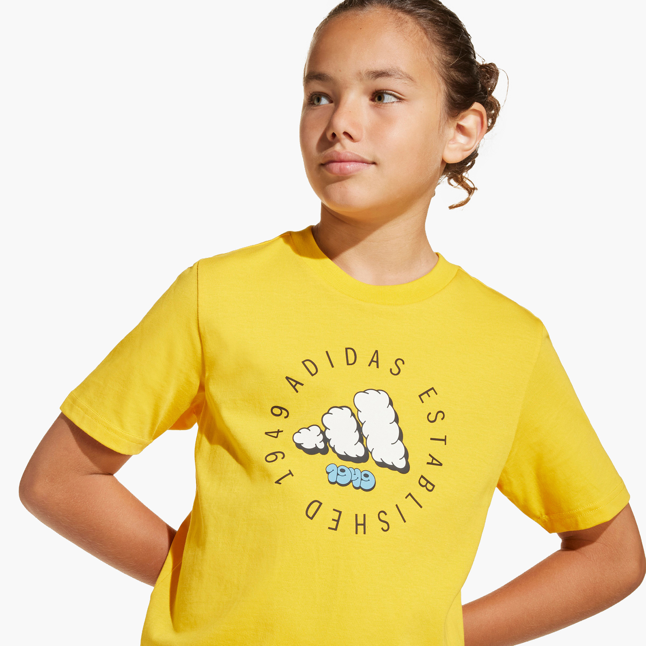 تيشيرت بأكمام قصيرة وتفاصيل شعار من أديداس-boys-clothing-tshirtsandpolos-image-5