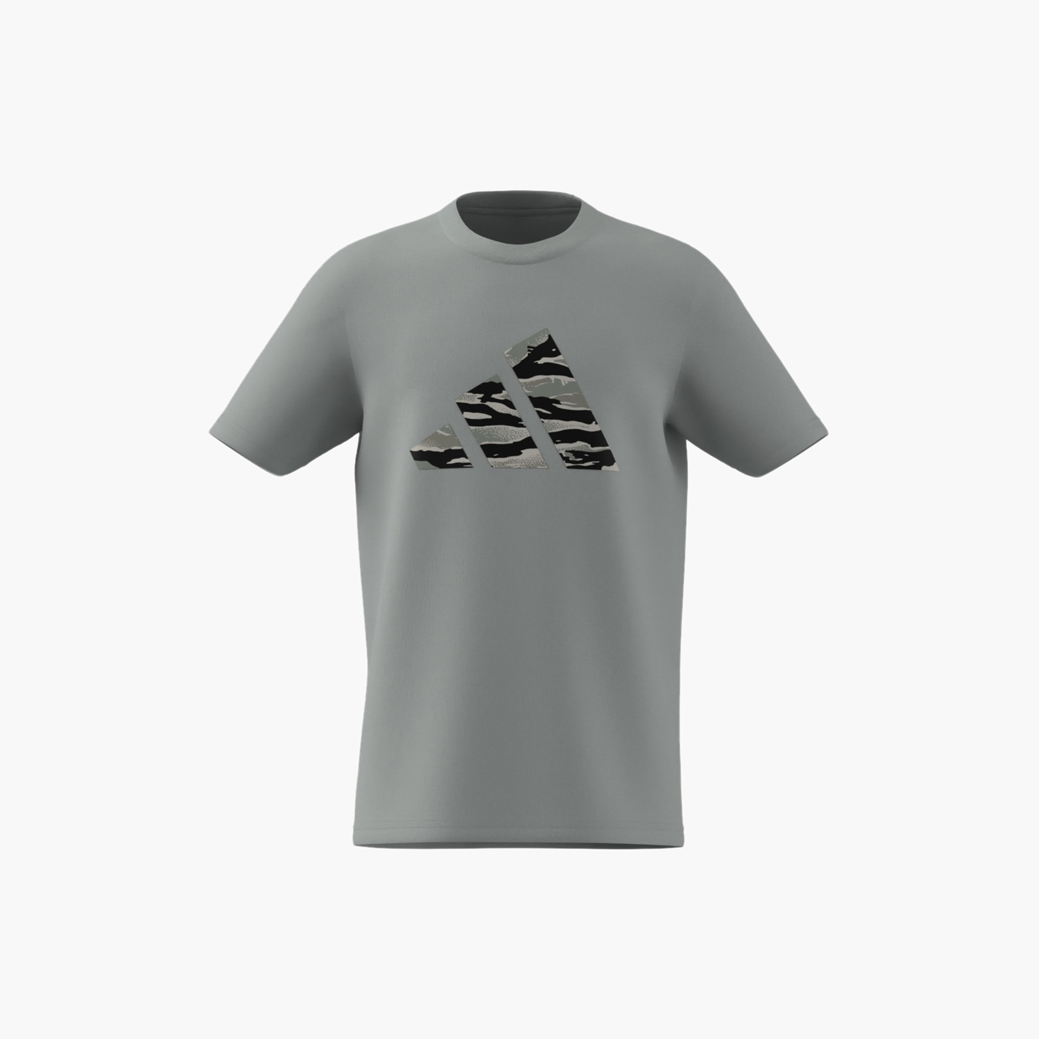 adidas Logo Print T-shirt with Short Sleeves-boys-clothing-tshirtsandpolos-image-1