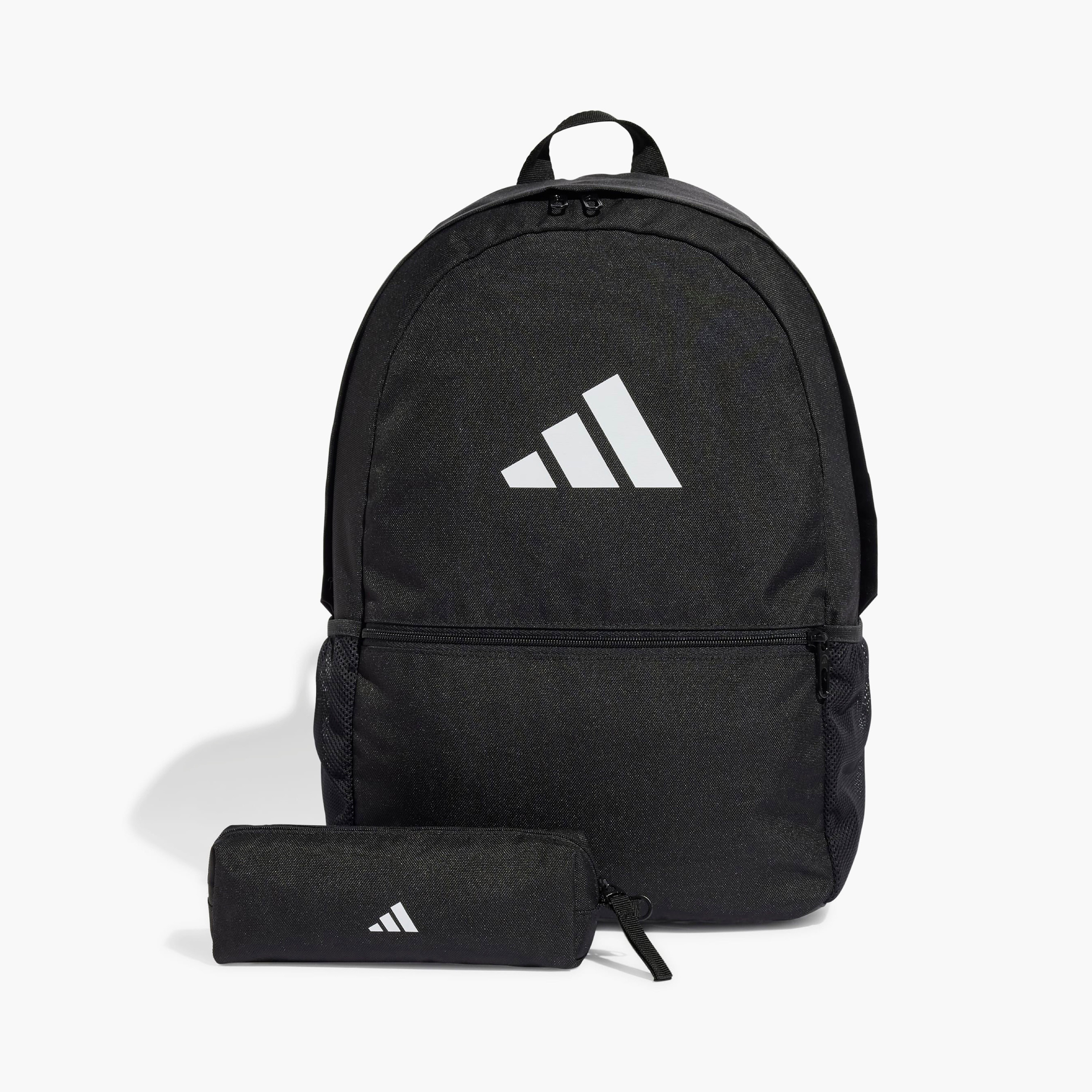 شنطة ظهر مدرسية بطبعات شعار وحمالات كتف قابلة للتعديل مع مقلمة من أديداس-school-bagsandbackpacks-backpacks-image-1