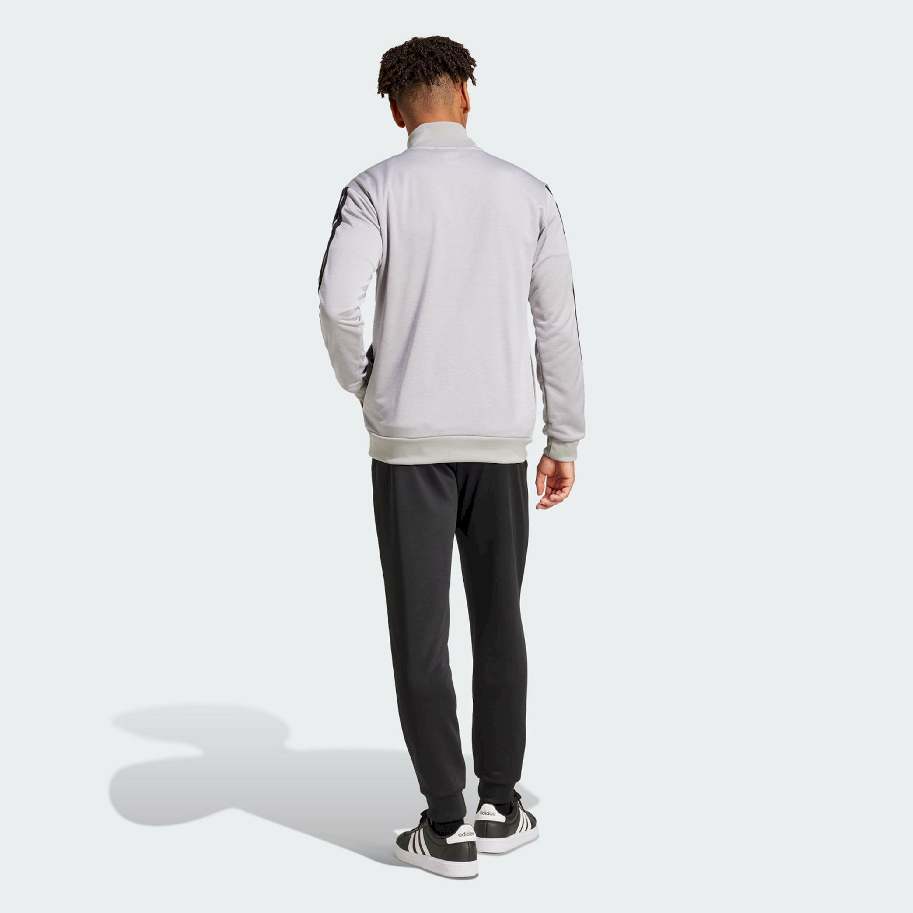 أديداس - بدلة رياضية بيسك تيري فرنسي بثلاثة خطوط للرجال JI8876 | OE-men-clothing-sportswearandactivewear-tracksuits-image-3
