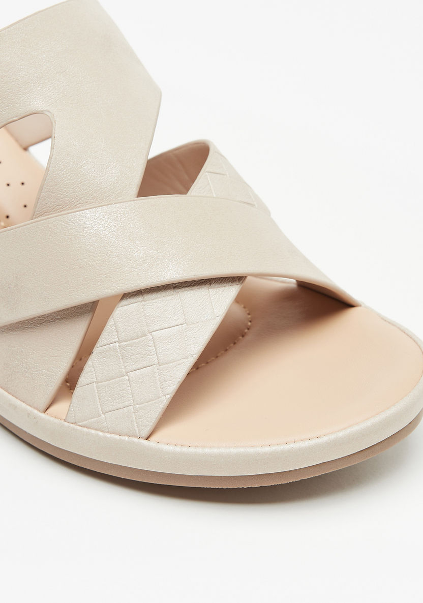 Le Confort Slip-On Sandals with Wedge Heels-Women%27s Heel Sandals-image-4