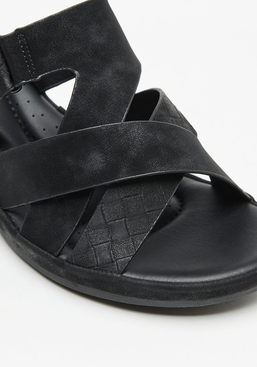 Le Confort Slip-On Sandals with Wedge Heels-Women%27s Heel Sandals-image-6
