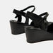 Le Confort Solid Sandals with Wedge Heels and Buckle Closure-Women%27s Heel Sandals-thumbnailMobile-5