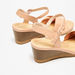 Le Confort Solid Sandals with Wedge Heels and Buckle Closure-Women%27s Heel Sandals-thumbnailMobile-3