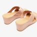 Le Confort Perforated Cross Strap Slide Sandals with Wedge Heels-Women%27s Heel Sandals-thumbnailMobile-3