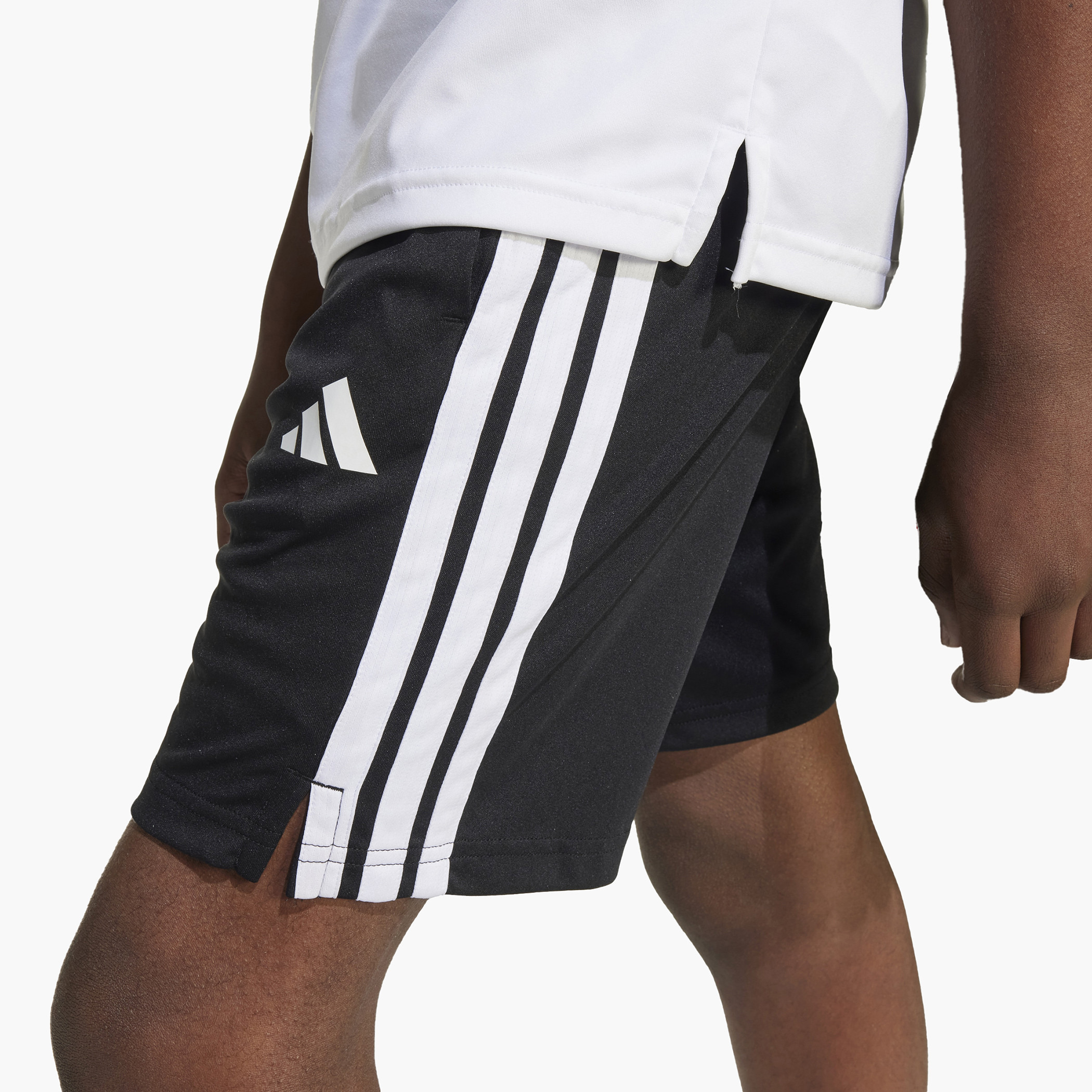 adidas Logo Print Shorts with Elasticated Waistband-boys-clothing-sportswear-bottoms-image-1