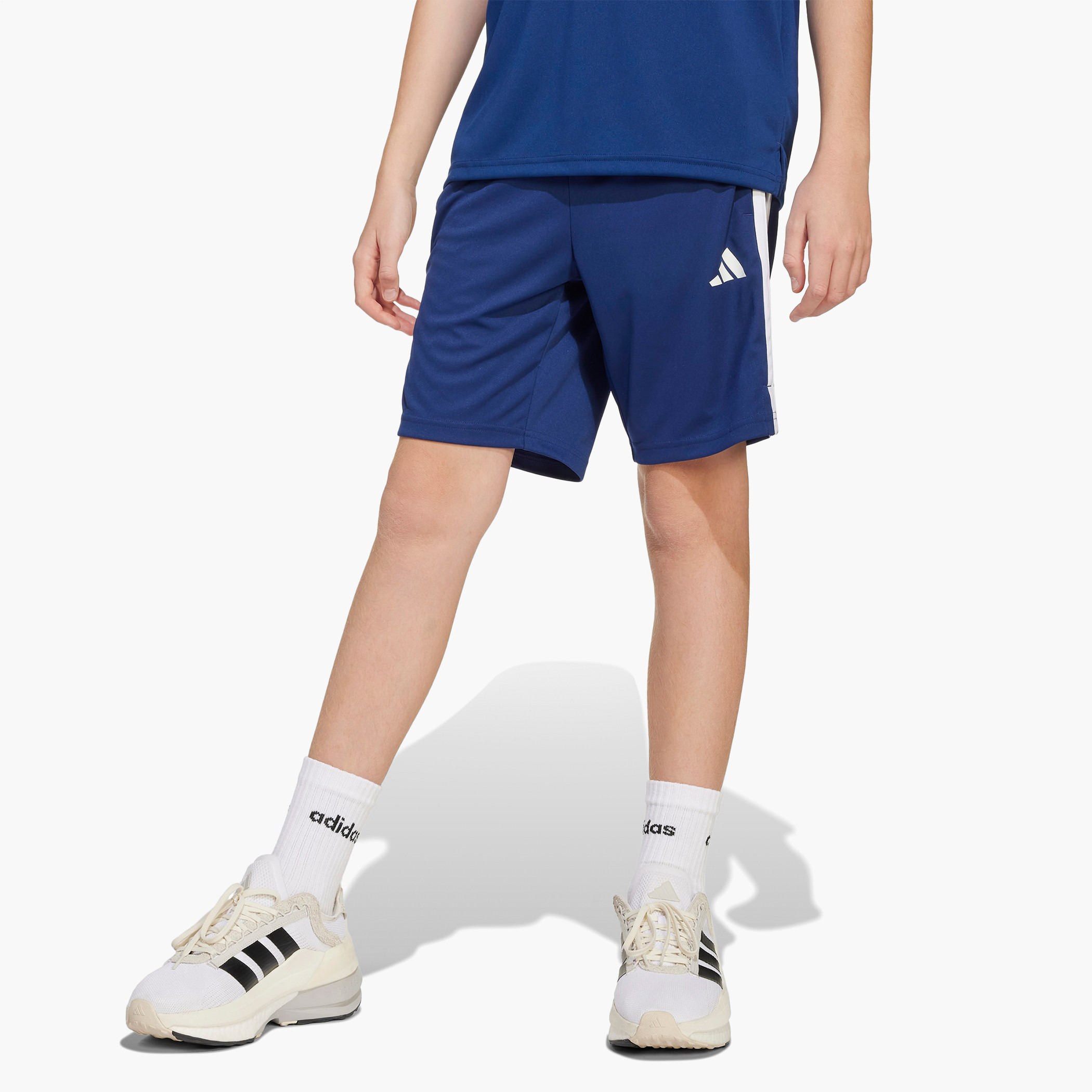 adidas Logo Print Shorts with Elasticated Waistband-boys-clothing-sportswear-bottoms-image-2