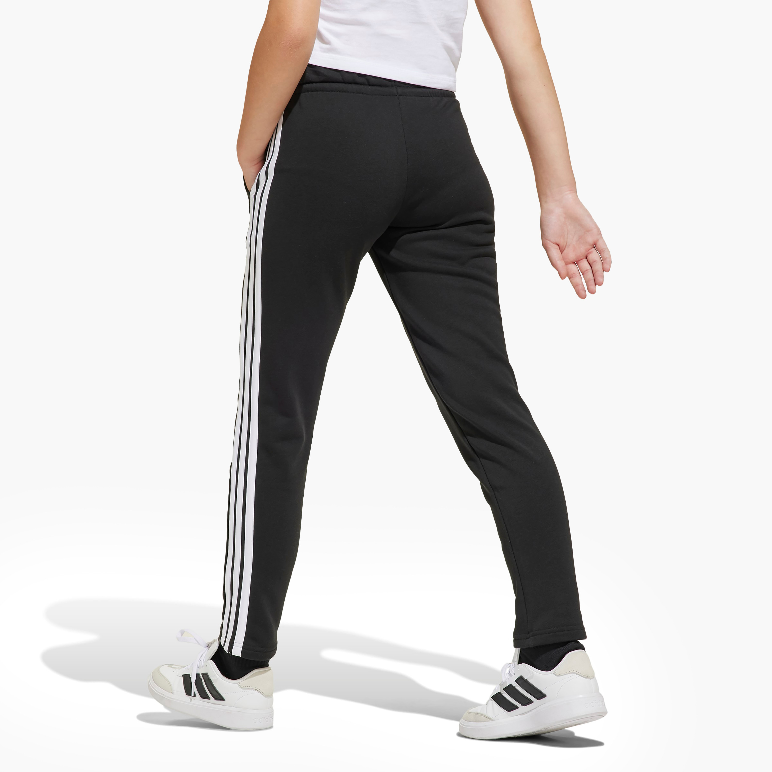 Adidas Girls Track Pants with Pockets - Drawstring Waist-girls-clothing-bottoms-joggersandtrackpants-image-2