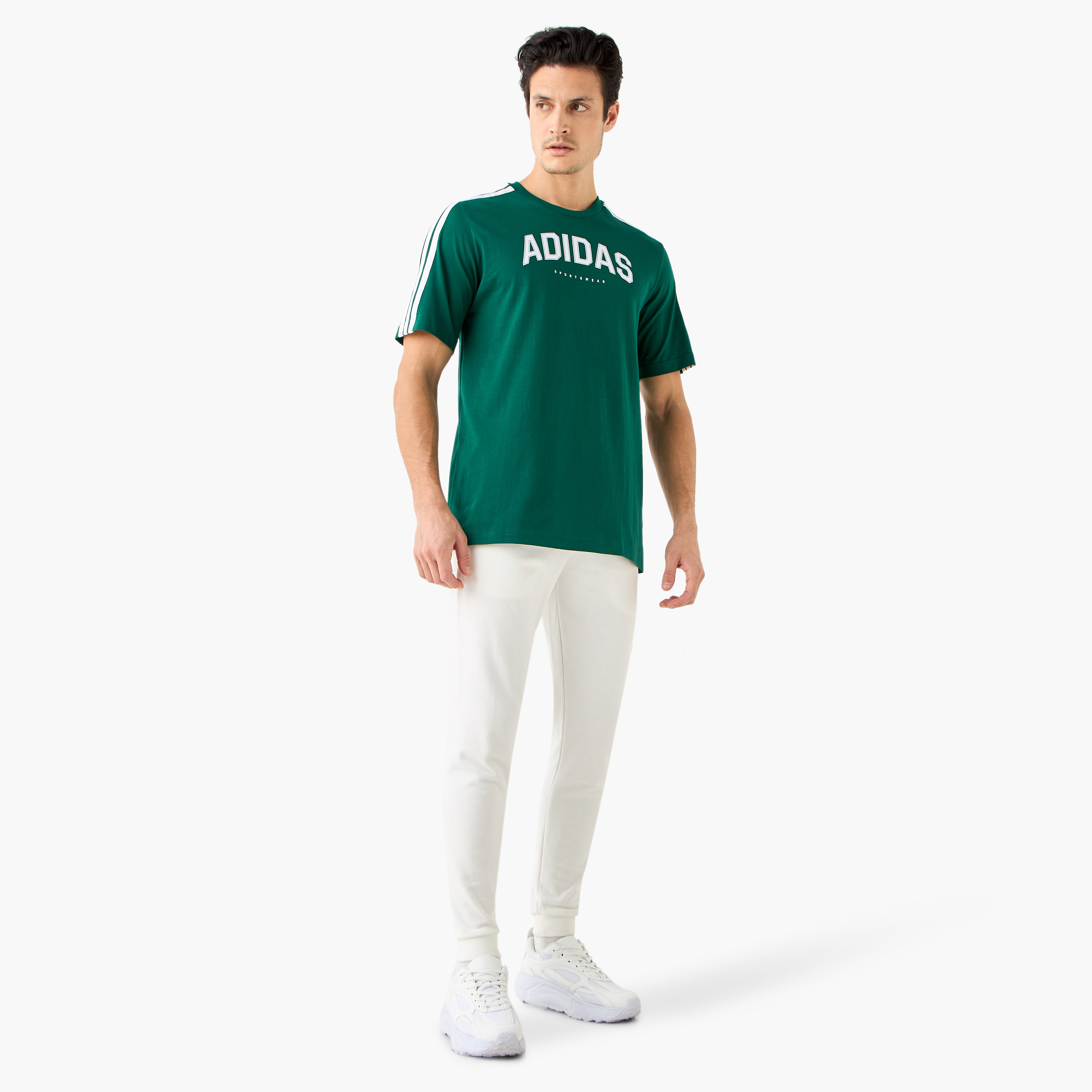 adidas Men's Codes Collegiate Linear Graphic Tee JJ3869 | OE-men-clothing-sportswearandactivewear-tshirtsandpolos-image-2
