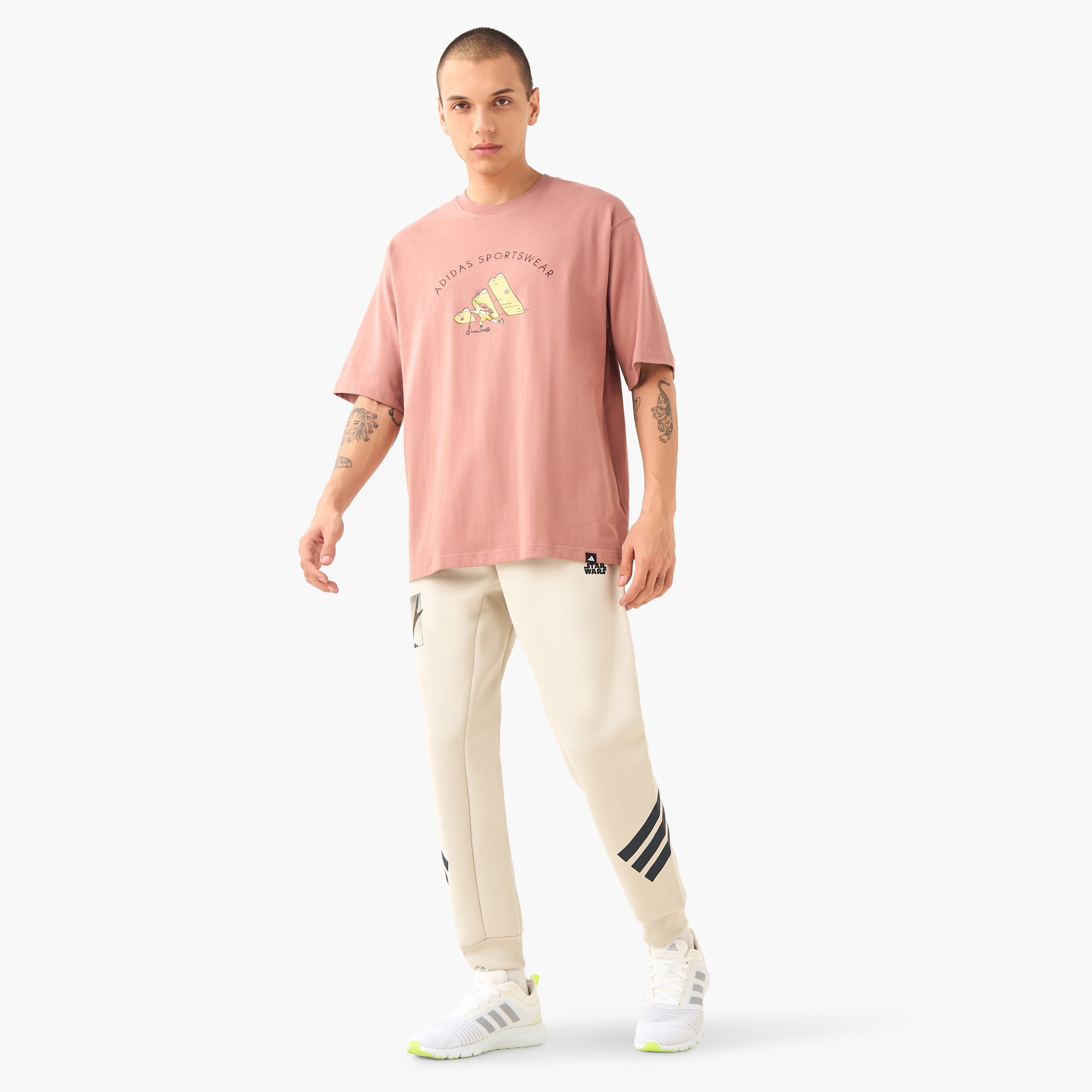 adidas Men's Codes Doodle Scooter Graphic Tee M C DOODLE SCT | OE-men-clothing-sportswearandactivewear-tshirtsandpolos-image-2