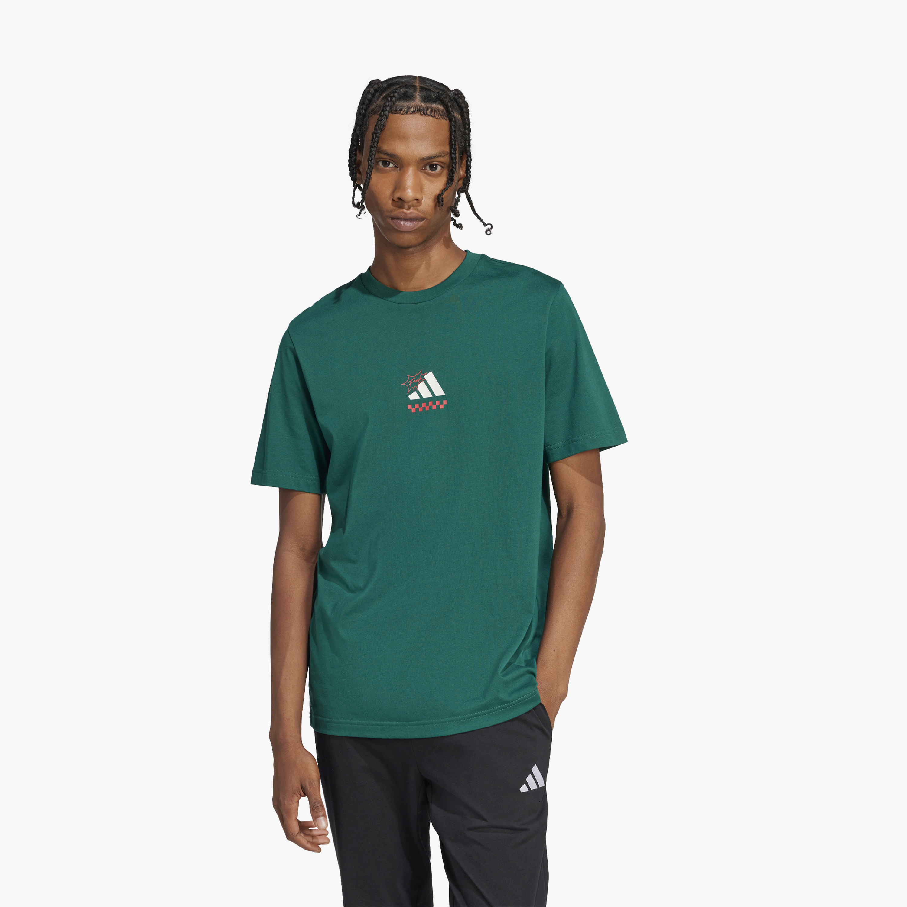 adidas Men's Lounge Pizza Graphic T-Shirt M L PIZZA TEE | OE-CP_BESTPRICE_EXCLUSION-image-1