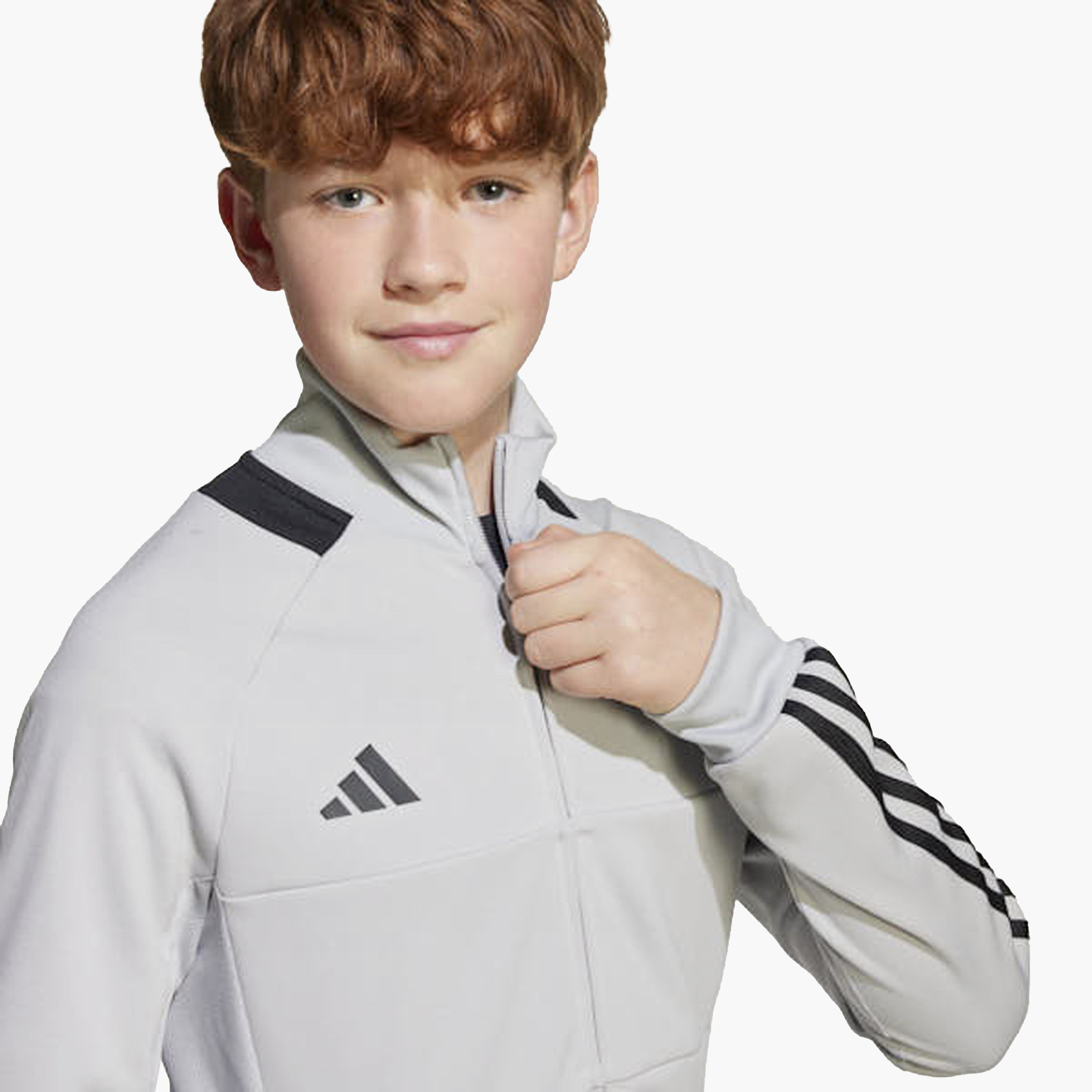 جاكيت بياقة عالية وسحاب إغلاق للأولاد من أديداس - أكمام طويلة-boys-clothing-sweatshirts-image-3