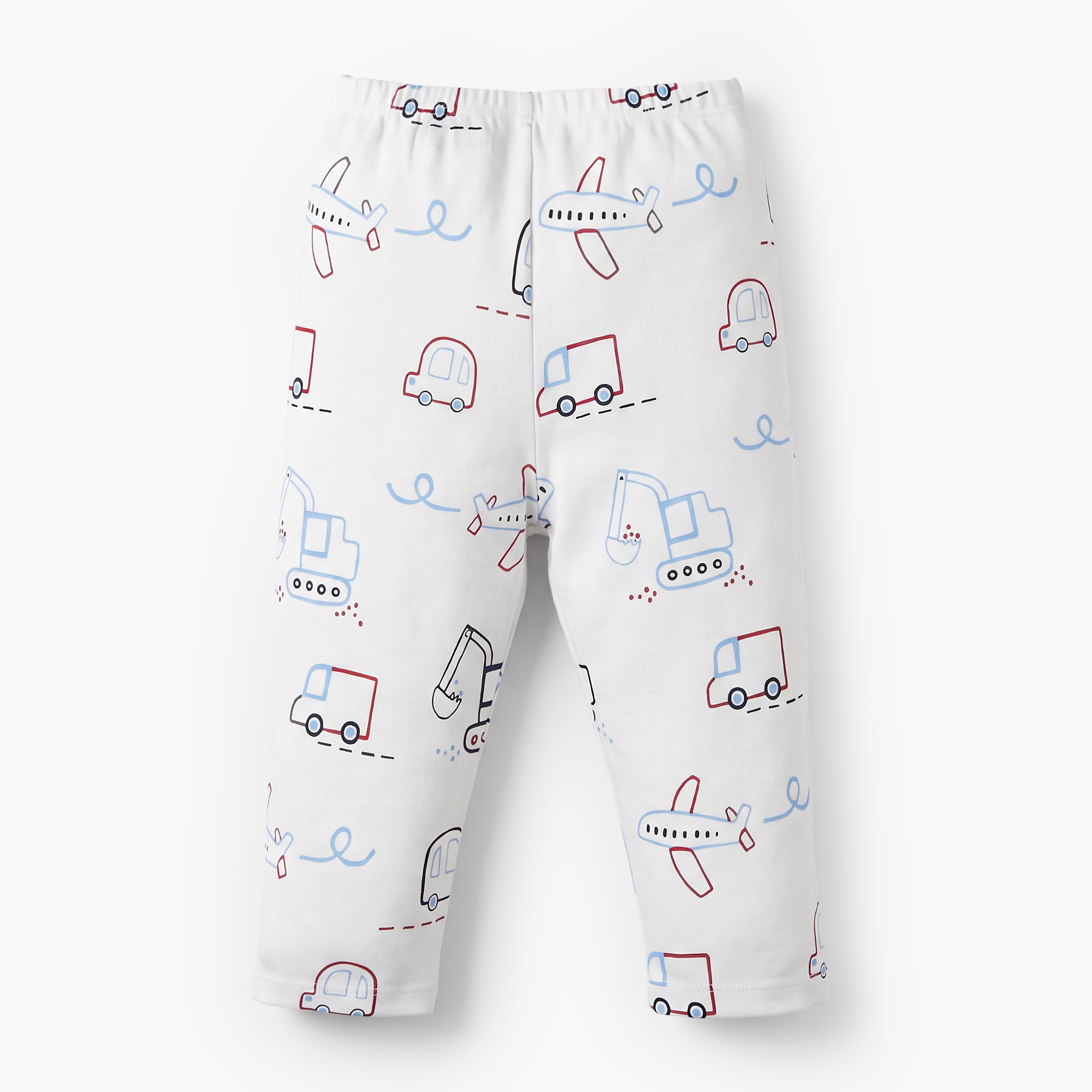 طقم بيجاما قطني بياقة مستديرة وأكمام طويلة بطبعة سيارات من جونيورز-baby-boys-clothing-nightwear-pyjamasets-image-6