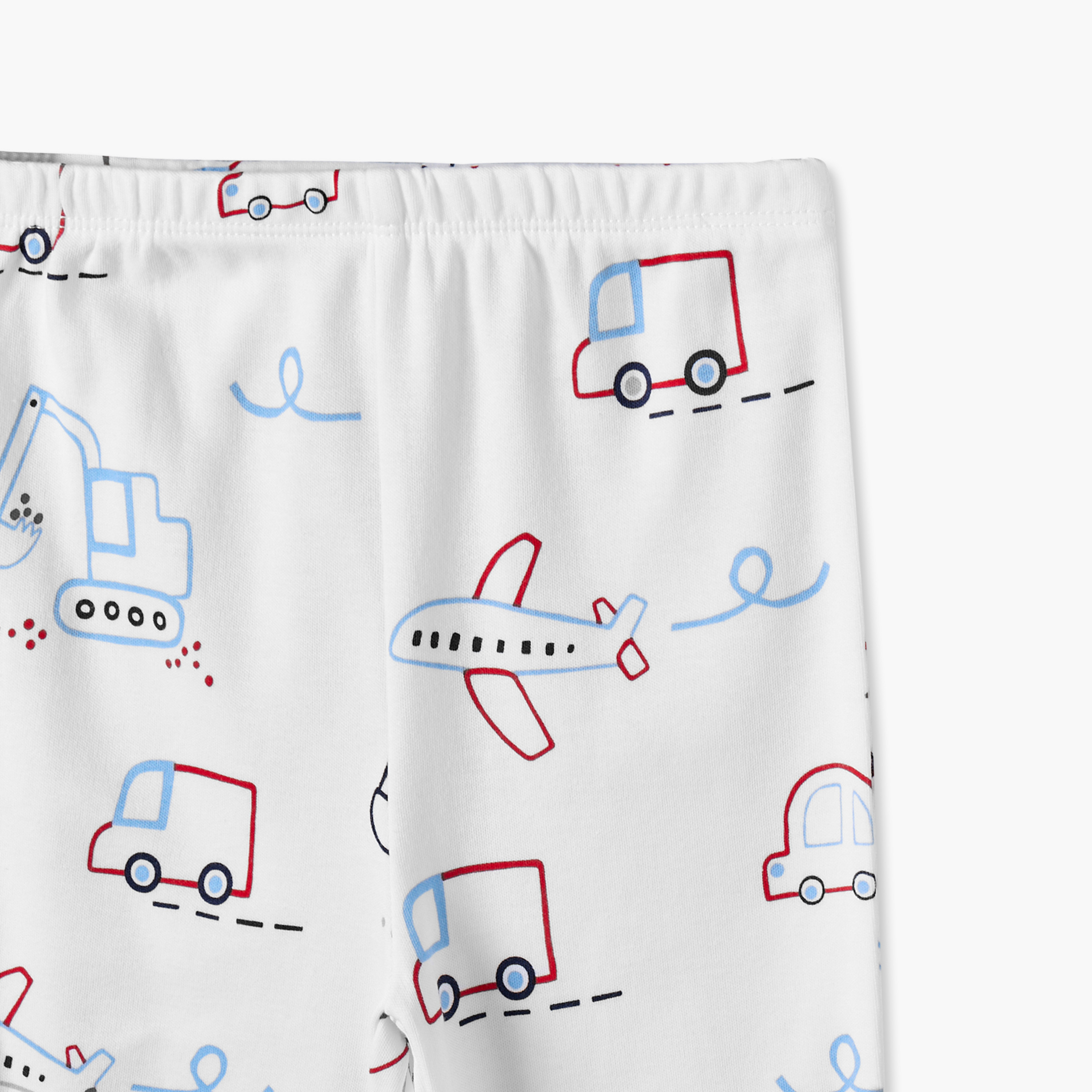 طقم بيجاما قطني بياقة مستديرة وأكمام طويلة بطبعة سيارات من جونيورز-baby-boys-clothing-nightwear-pyjamasets-image-8