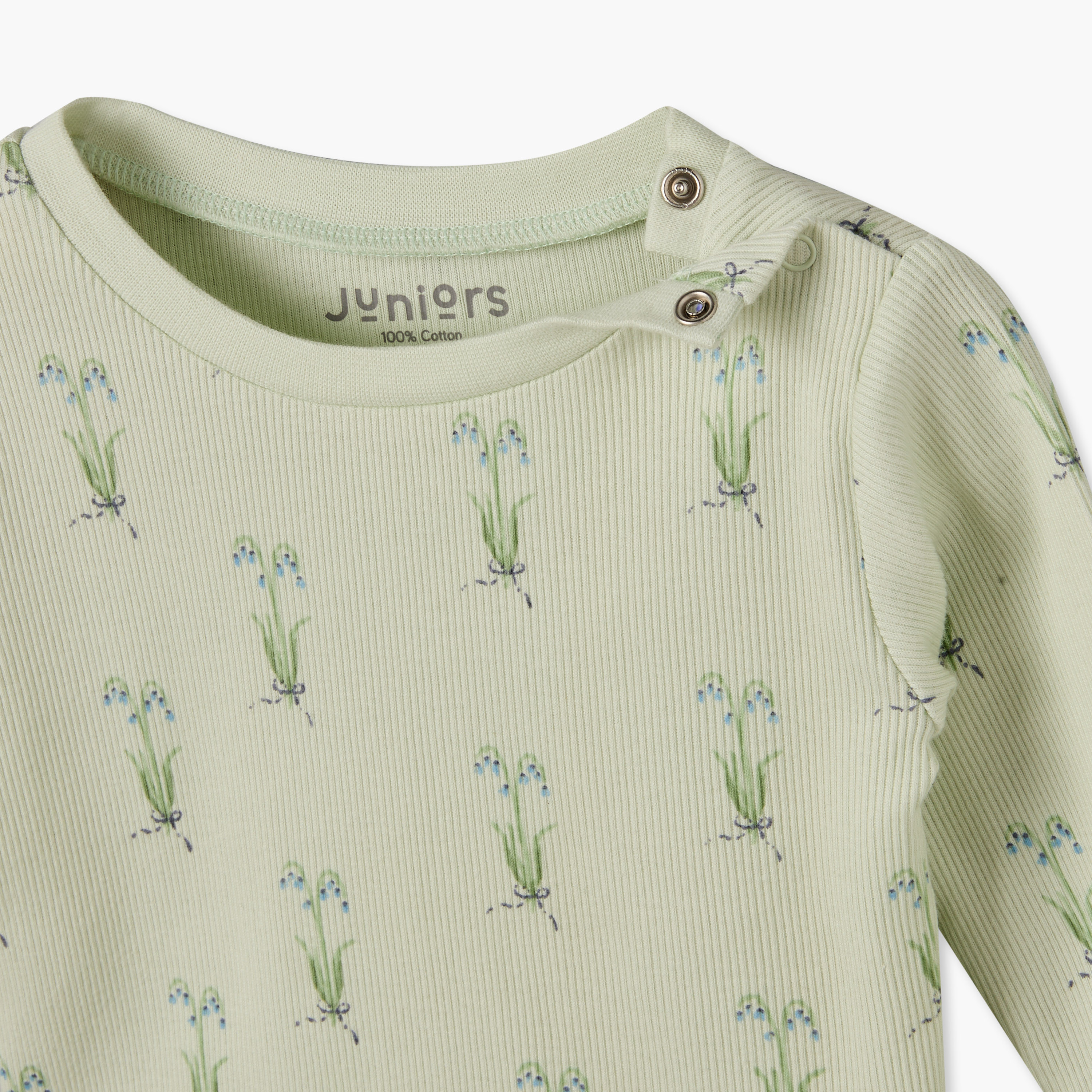 Juniors Cotton Crew Neck Long Sleeves Pyjama Set with Botanical Print-promo_babyshop_Buy3for7.9_KWT030926-image-7