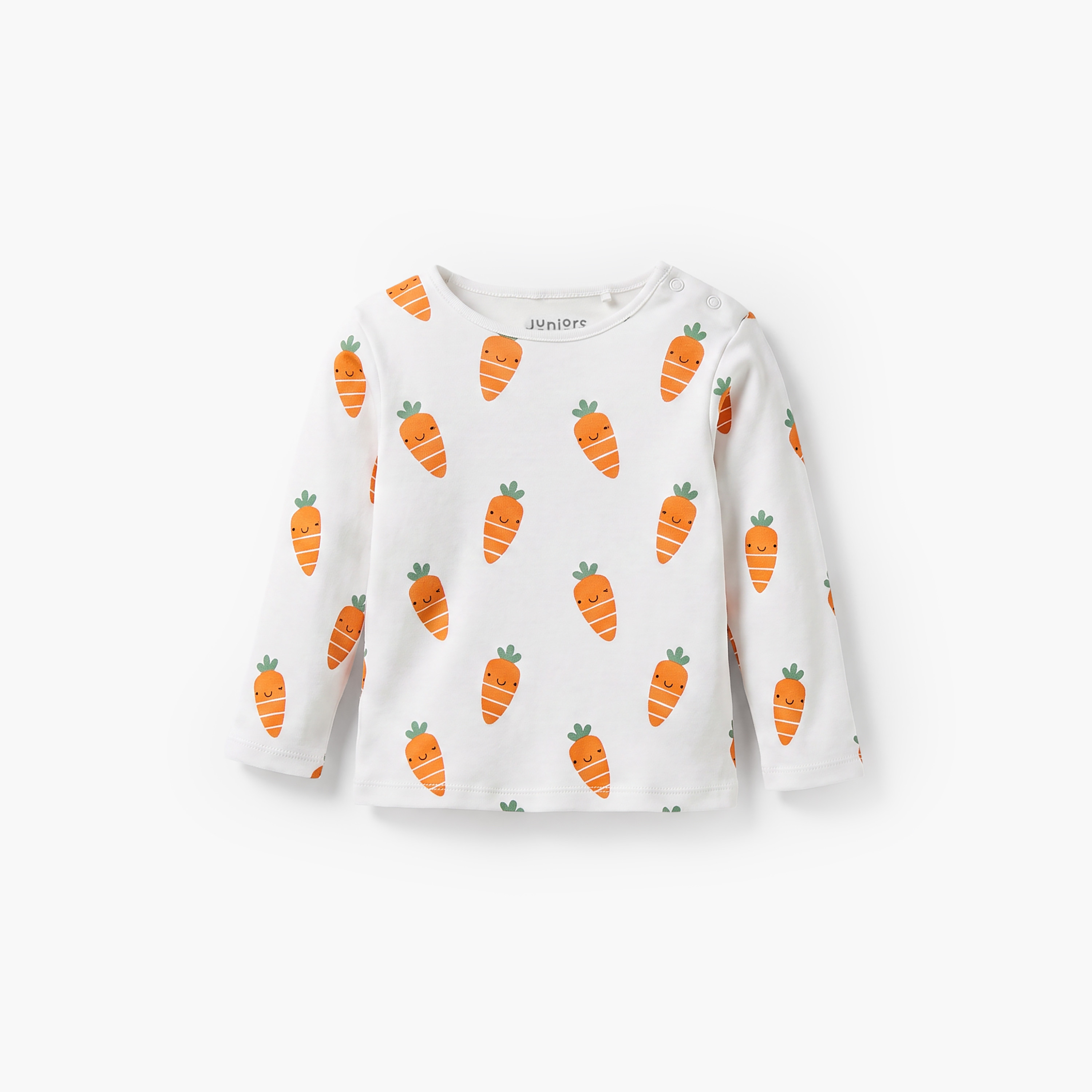 طقم بيجاما قطن بياقة ضيقة وأكمام طويلة وطبعات جزر من جونيورز-baby-boys-clothing-nightwear-pyjamasets-image-2