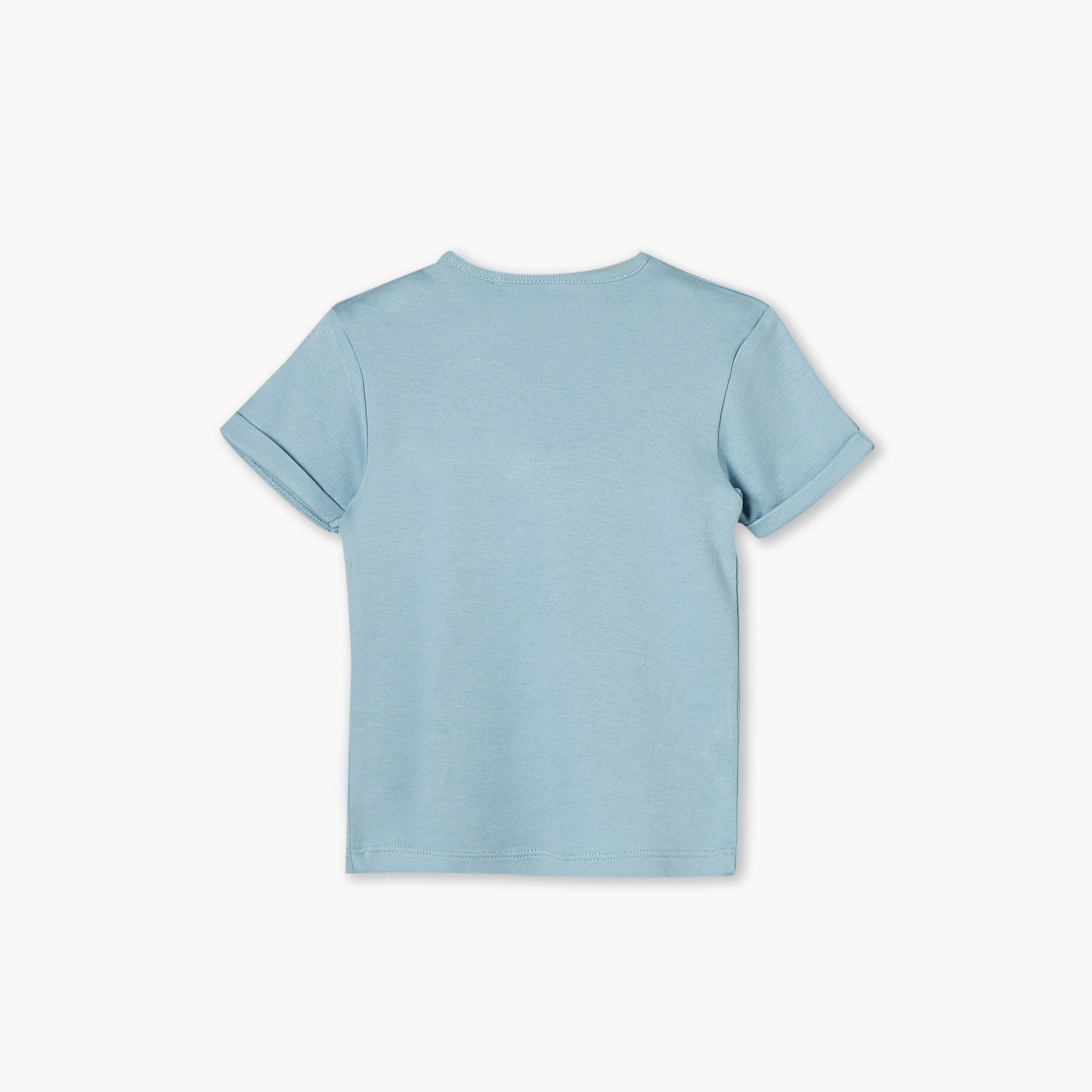 طقم شورت وتيشيرت قطن بأكمام قصيرة ورقبة ضيقة وتصميم كاروهات من جونيورز-baby-boys-clothing-nightwear-pyjamasets-image-5