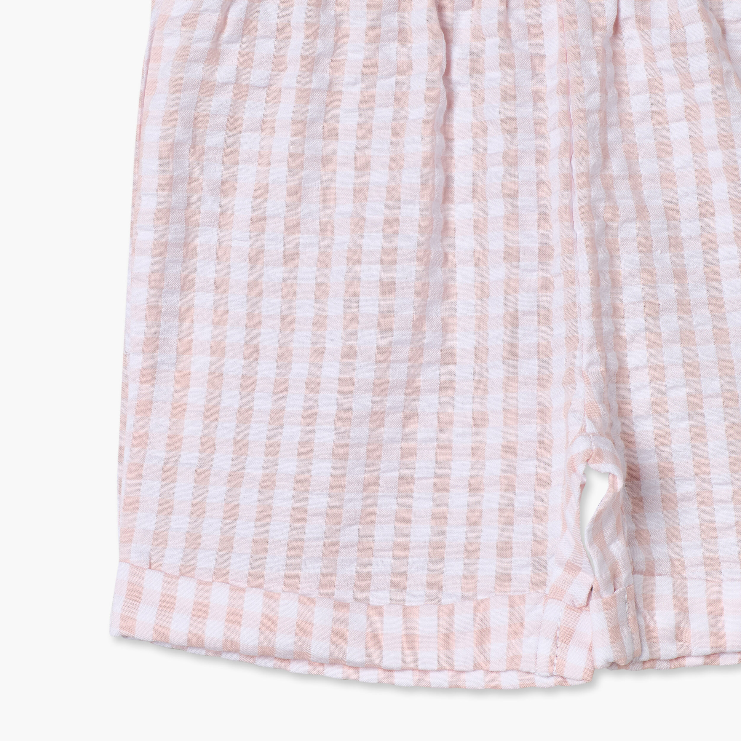 طقم شورت كاروهات وتيشيرت قطن بياقة ضيقة وأكمام قصيرة من جونيورز-baby-girls-clothing-nightwear-pyjamasets-image-10