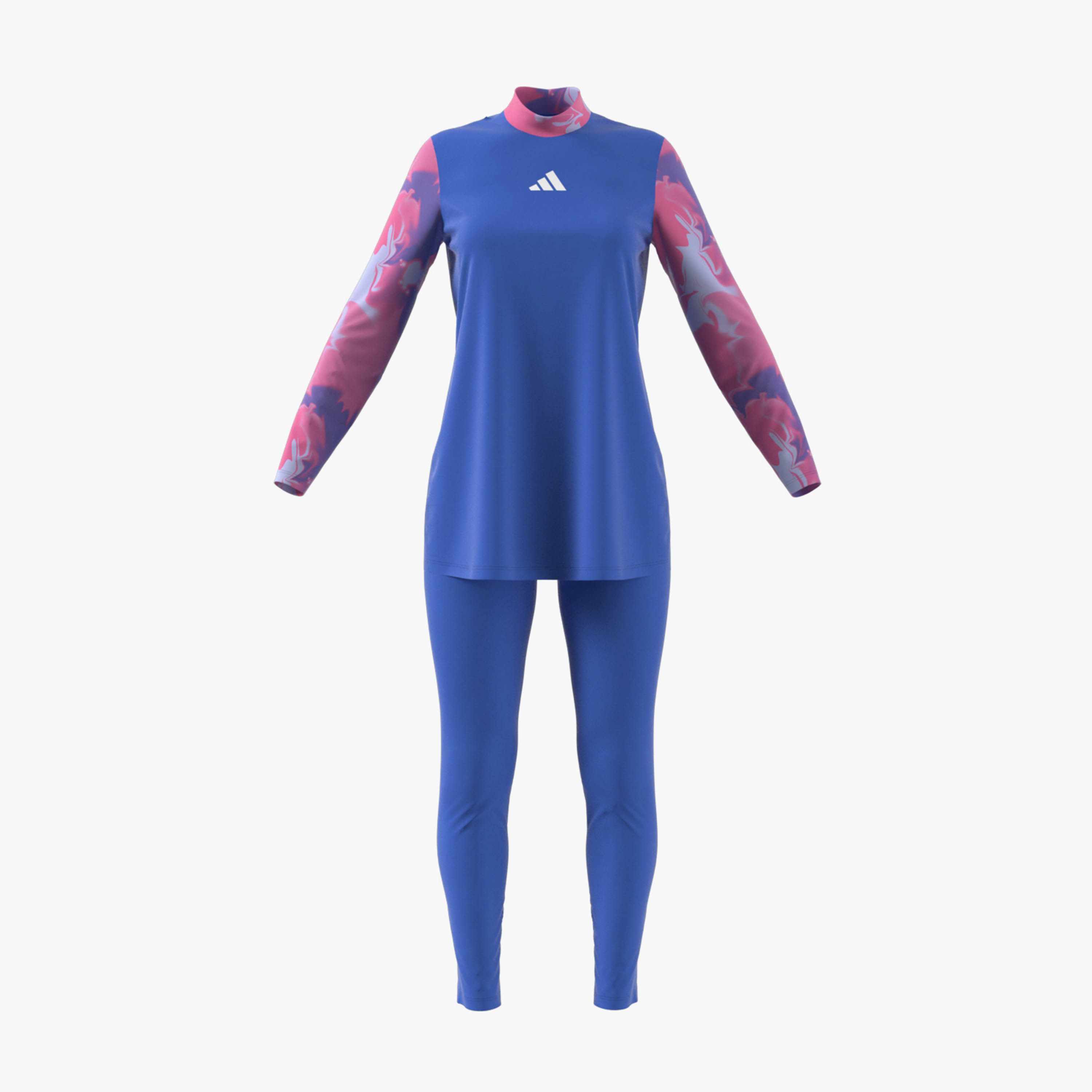 adidas Women's Padded Full Cover Swimwear Set JL5584 | OE-sports-women-clothing-swimwear-image-1