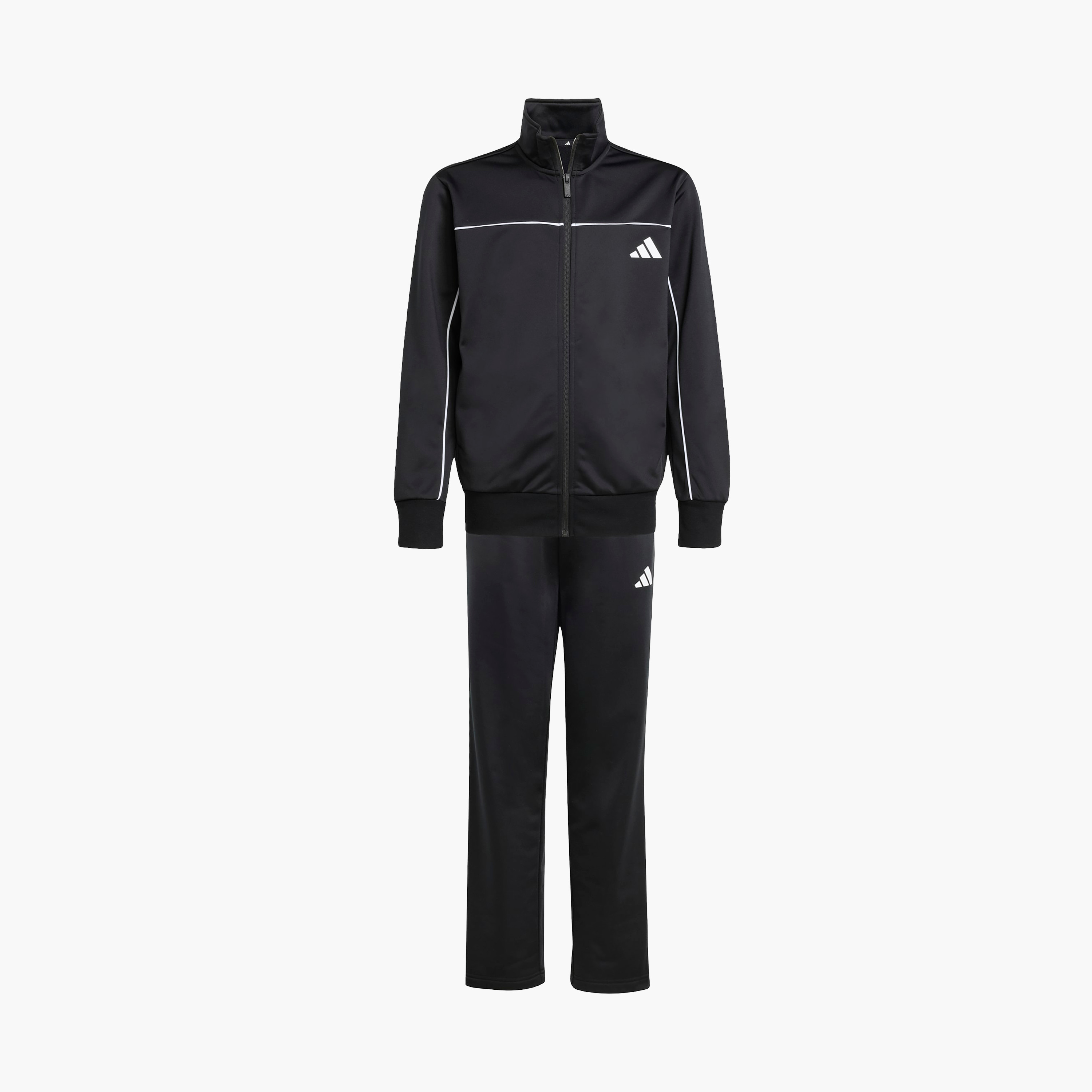 adidas Boys Jacket and Track Pant Set with Logo Print - Long Sleeves - High Neck-boys-clothing-sportswear-sets-image-3