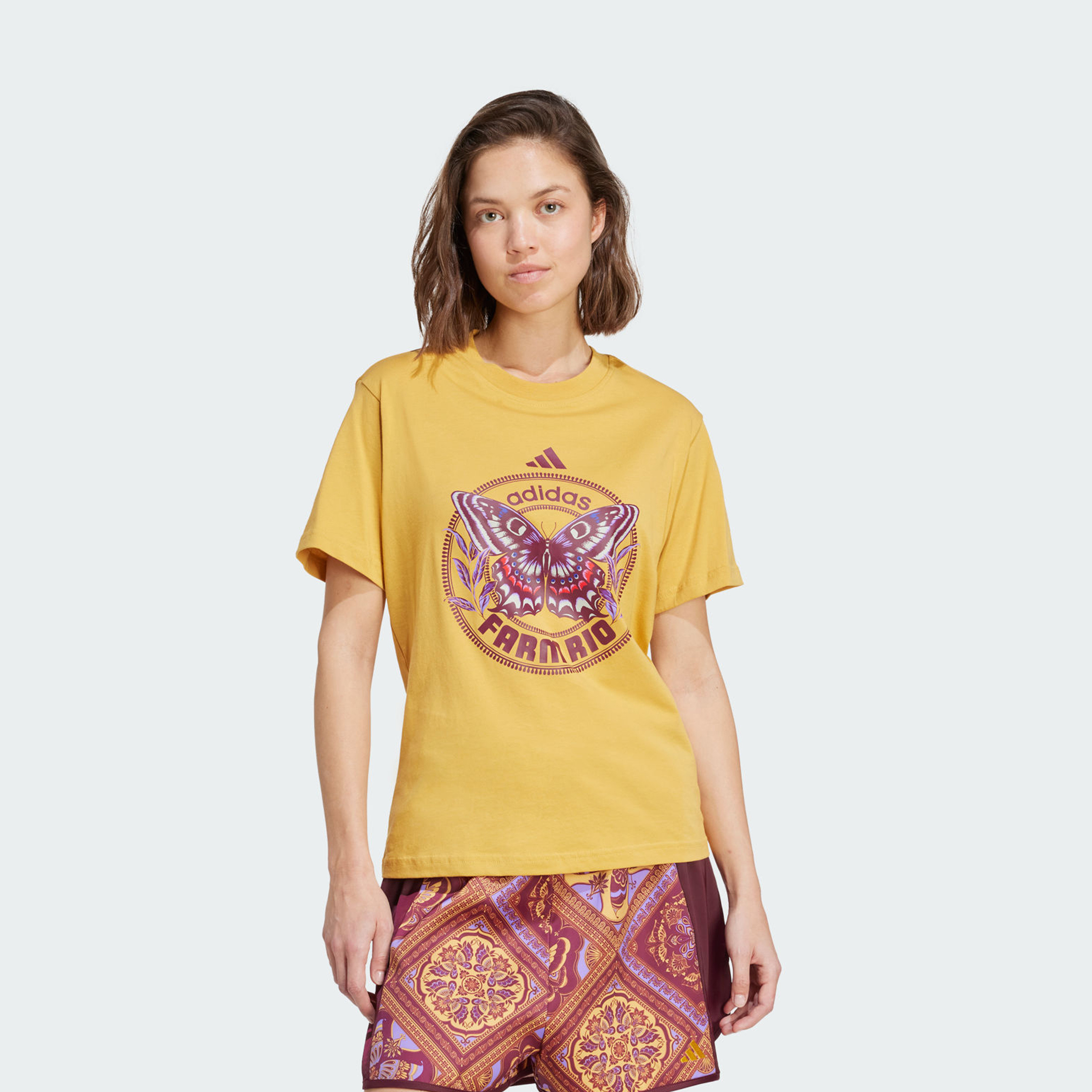 adidas Women's adidas X FARM Graphic T-Shirt | OE-sports-women-clothing-tshirtsandvests-image-1