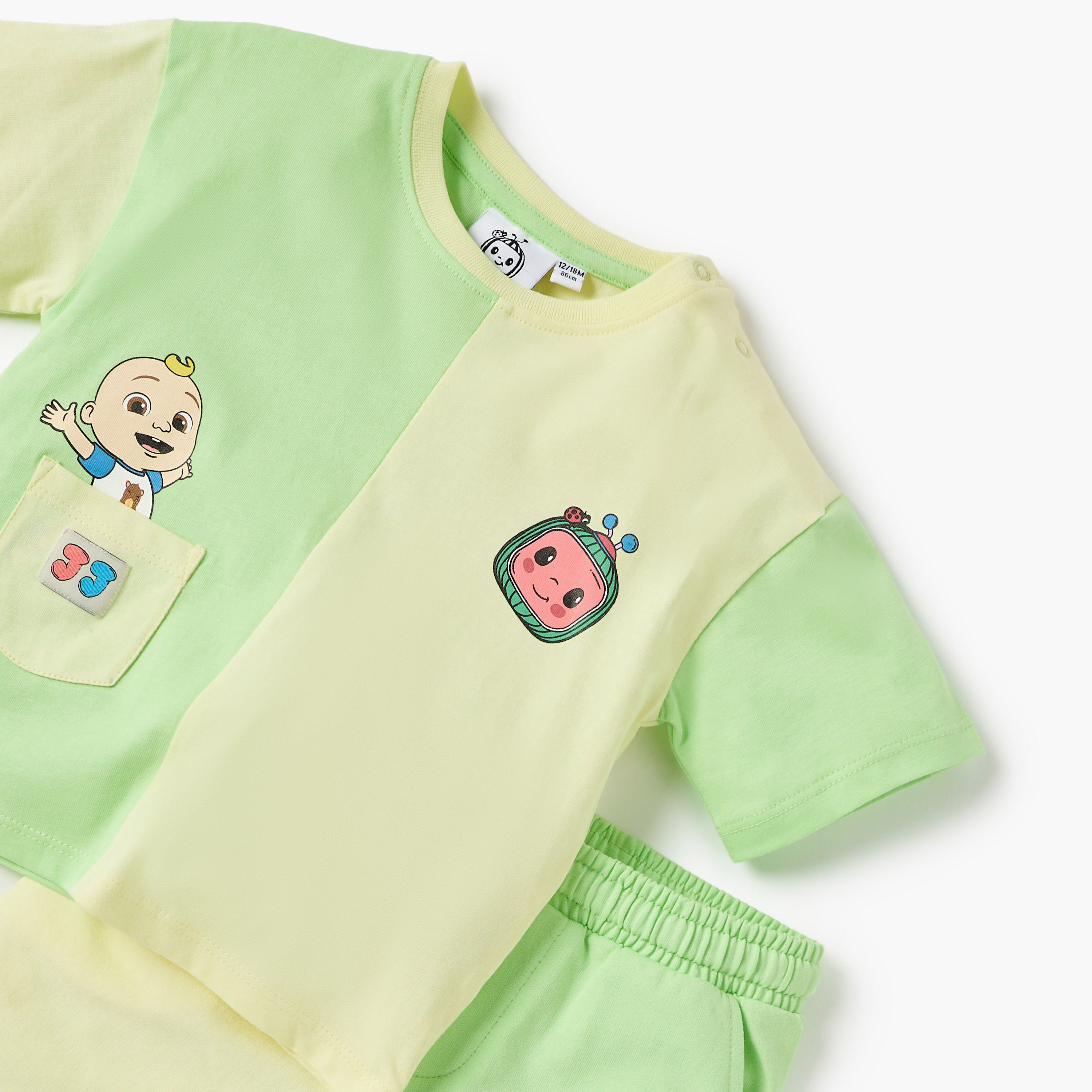 MoonBug Cocomelon Print T-shirt and Shorts Set-baby-boys-clothing-setsandcoords-image-4
