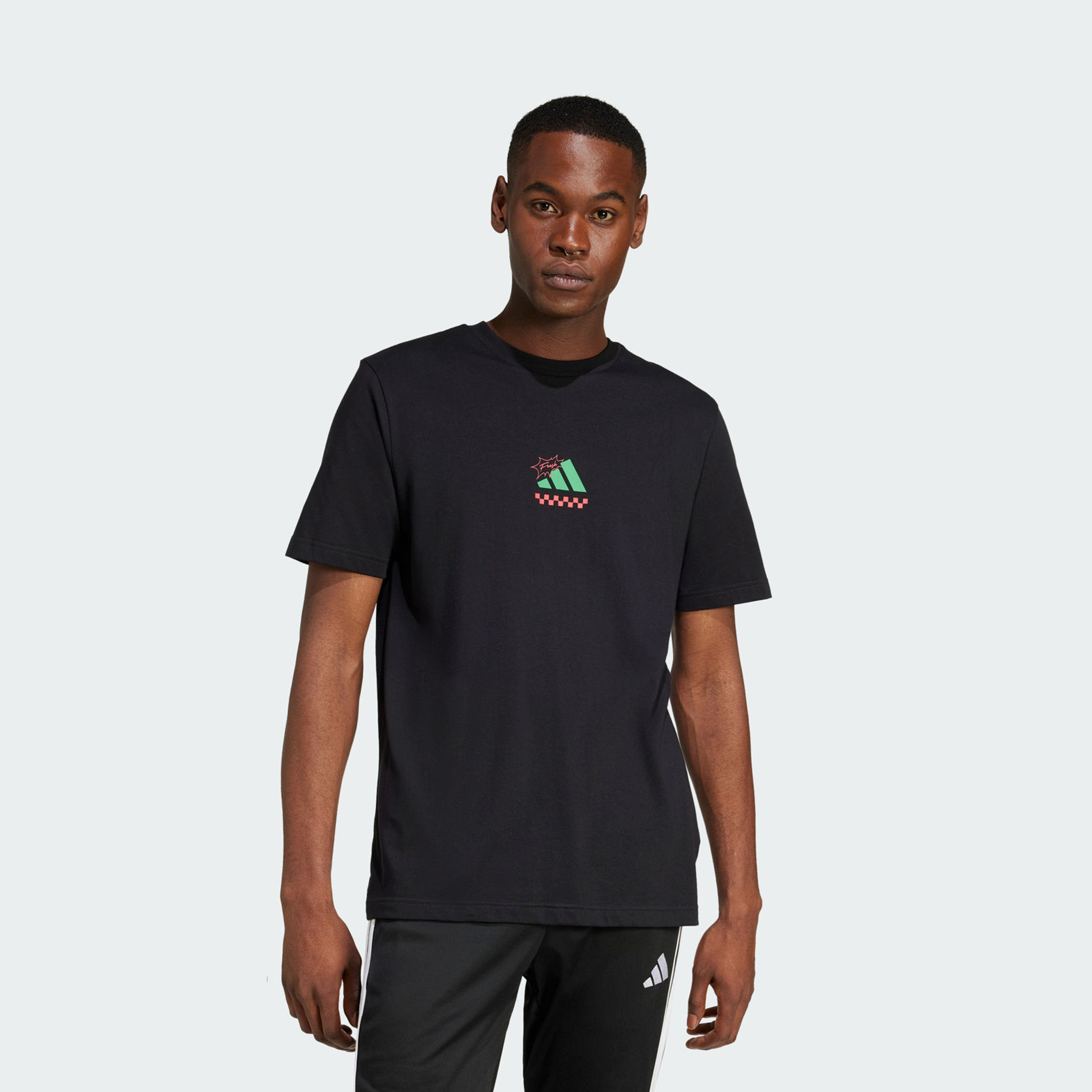 أديداس - تيشيرت جرافيكي بيتزا لاونج للرجال JM0347 | OE-men-clothing-sportswearandactivewear-tshirtsandpolos-image-1