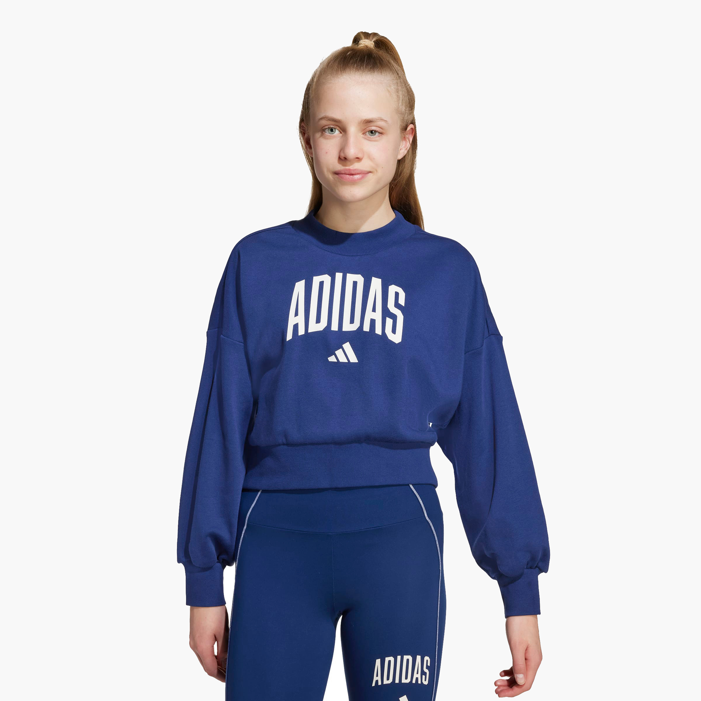 adidas Girls Sweatshirt with Logo Print - Long Sleeves-girls-clothing-sweatshirts-image-1
