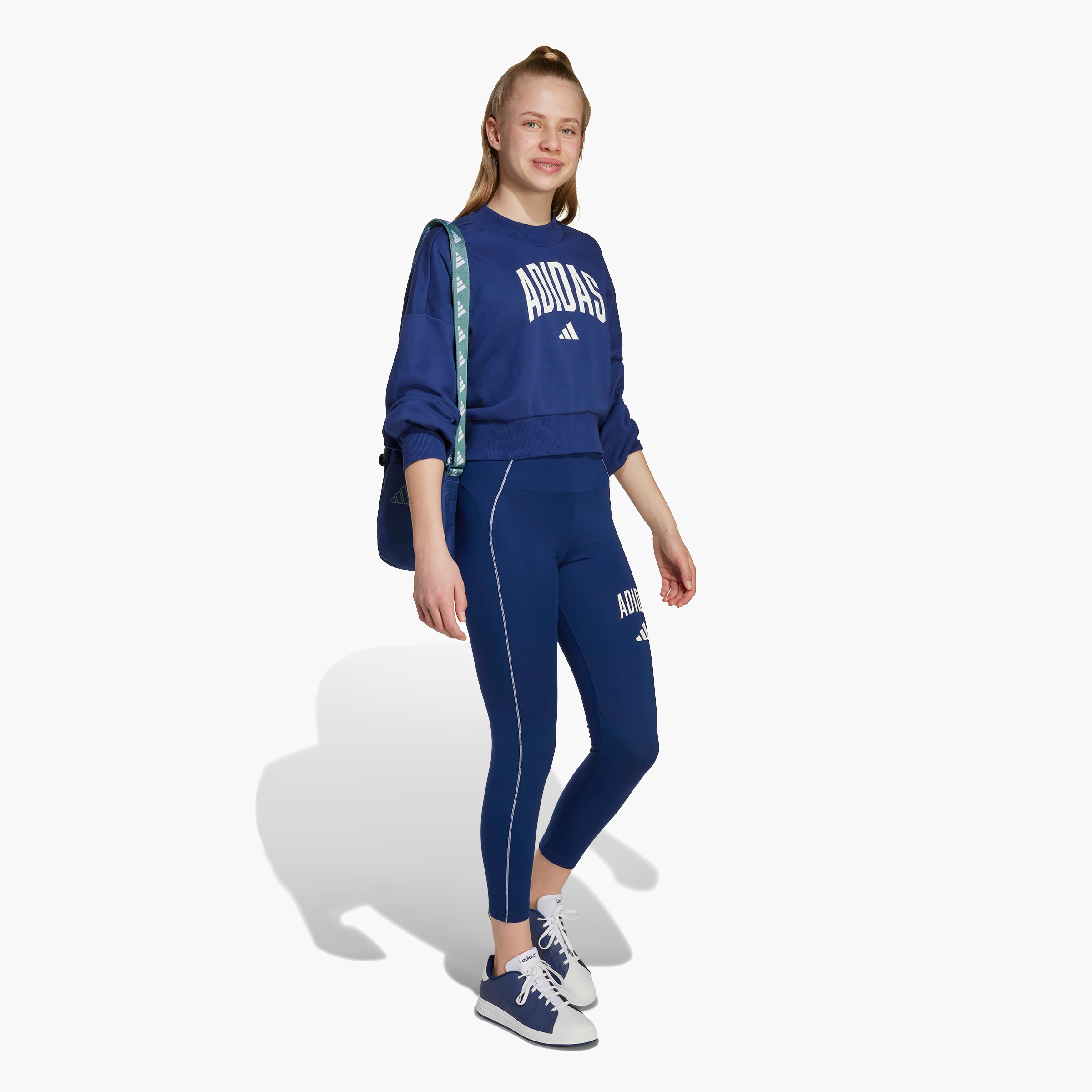adidas Girls Sweatshirt with Logo Print - Long Sleeves-girls-clothing-sweatshirts-image-3
