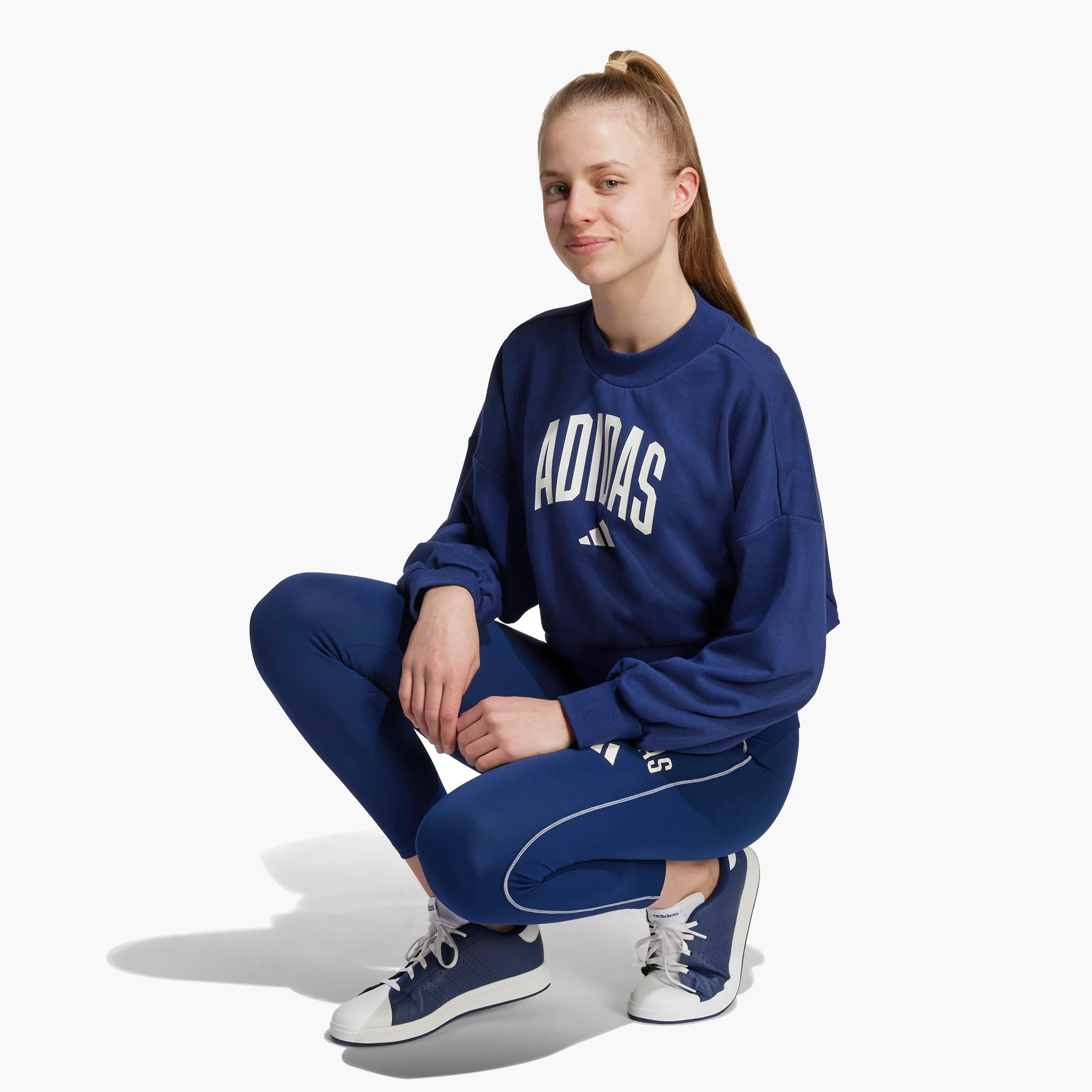 adidas Girls Sweatshirt with Logo Print - Long Sleeves-girls-clothing-sweatshirts-image-5