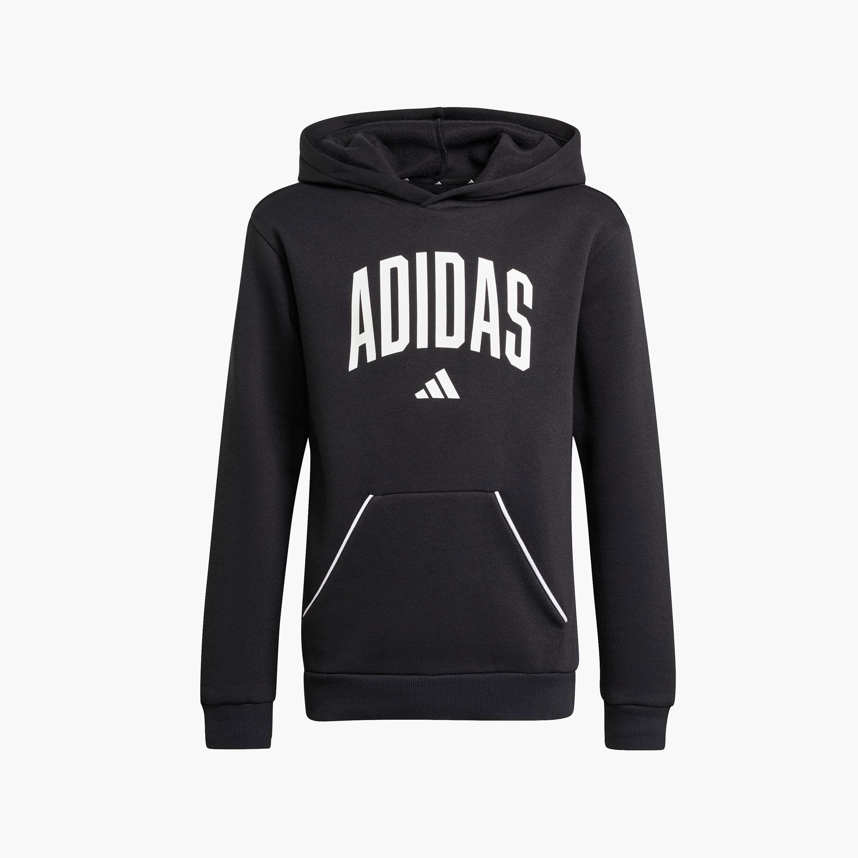 adidas Boys Hooded Neck Sweatshirt with Kangaroo Pocket - Long Sleeves-sports-boys-clothing-tops-image-16