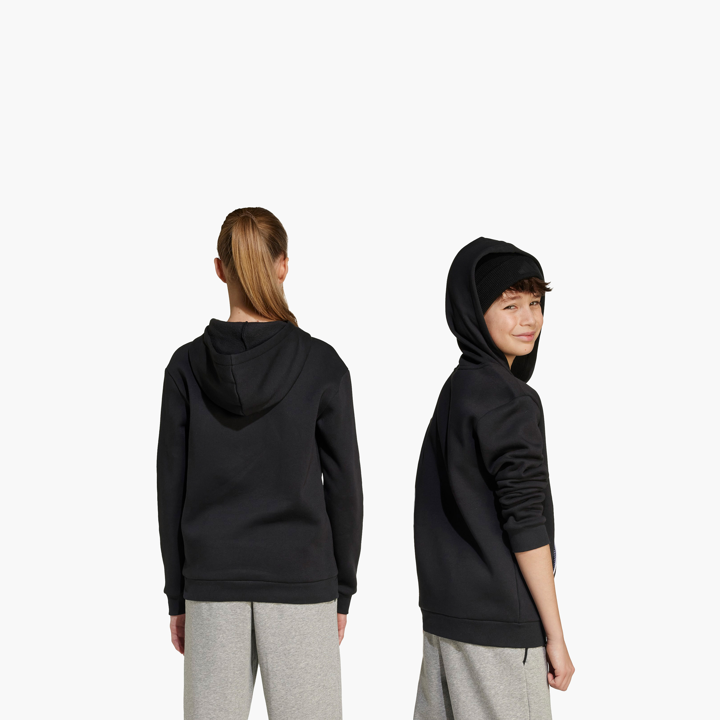 adidas Boys Hooded Neck Sweatshirt with Kangaroo Pocket - Long Sleeves-boys-clothing-sweatshirts-image-6