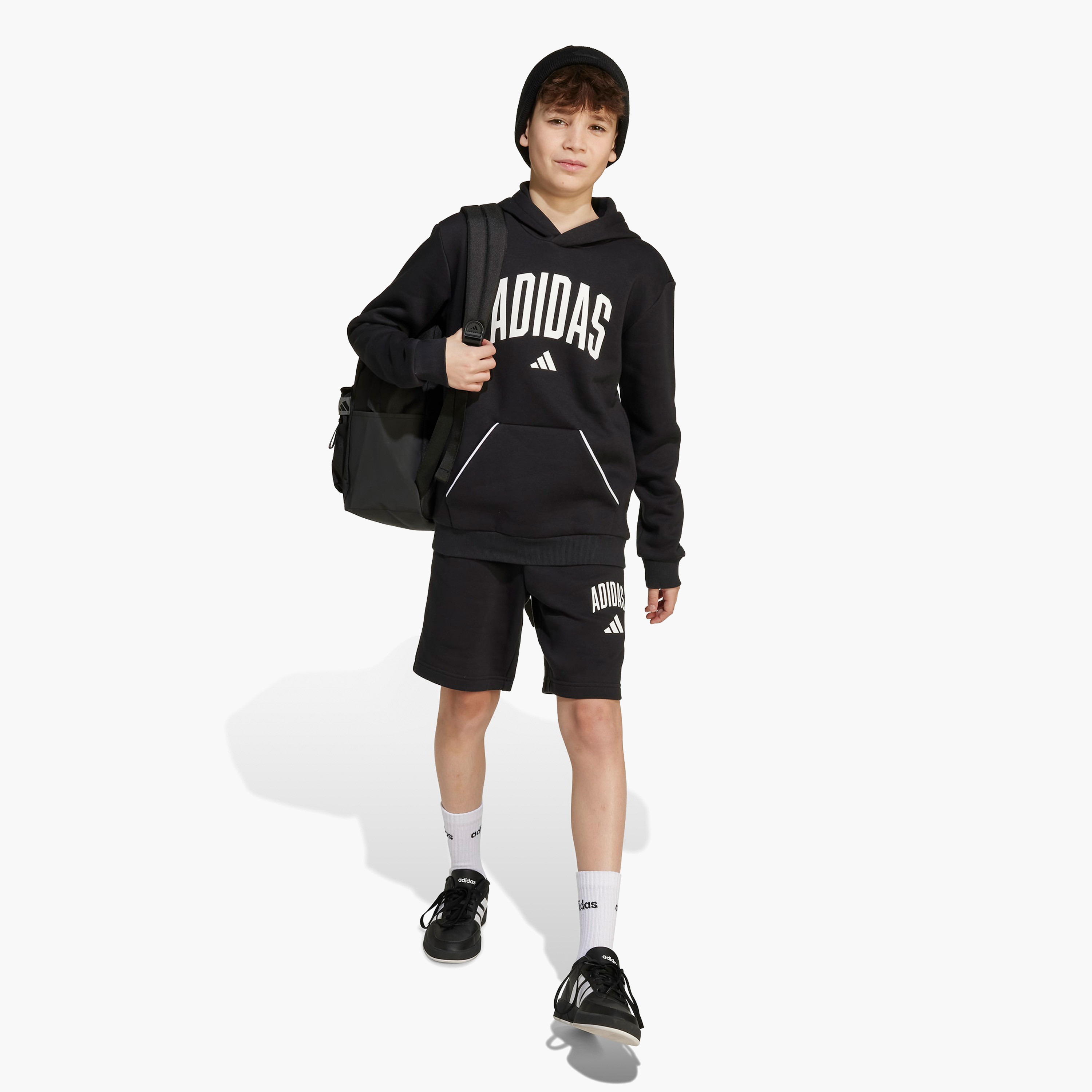 adidas Boys Shorts with Logo Print-sports-boys-clothing-bottoms-shorts-image-10