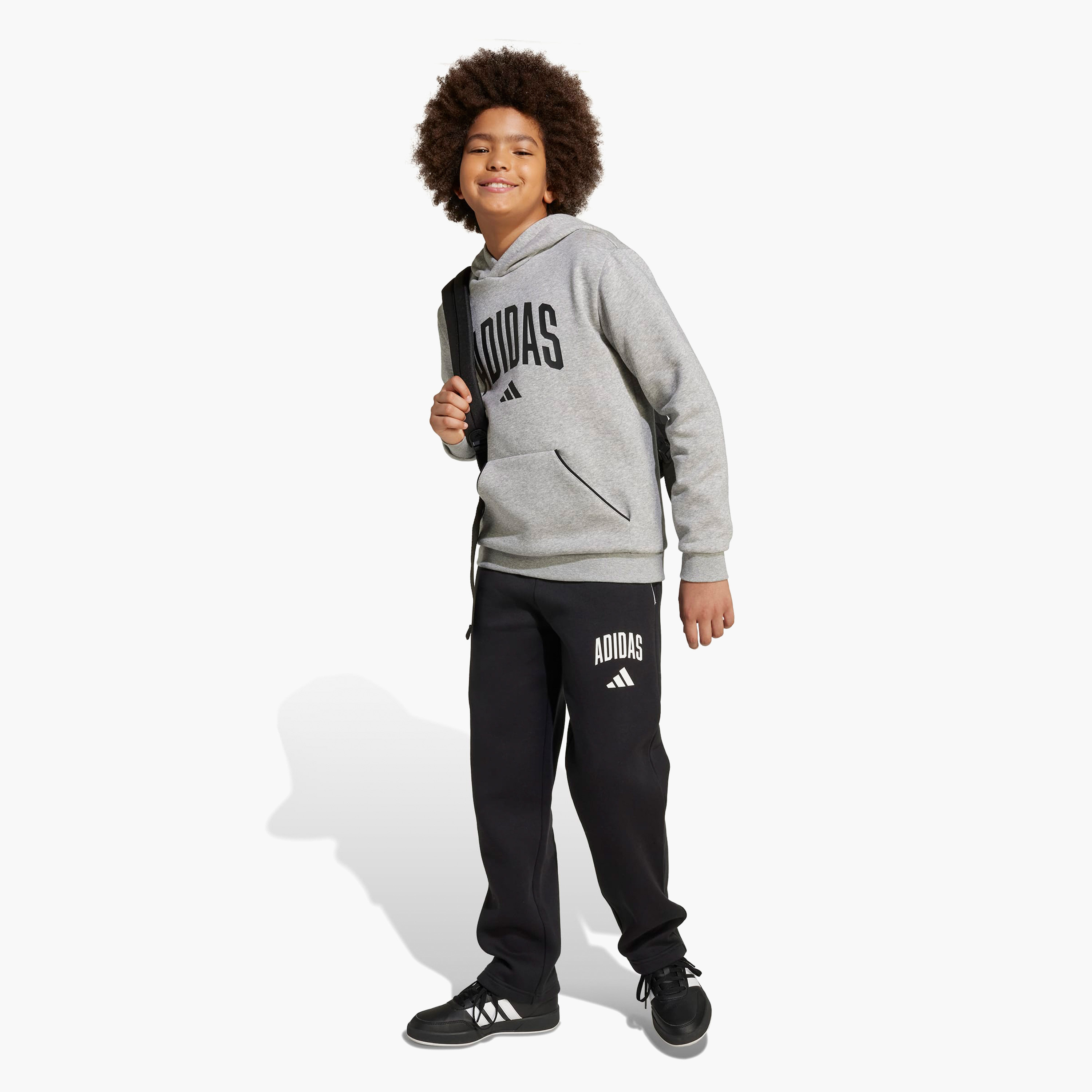 adidas Boys Track Pants with Pockets - Elasticated Waist-boys-clothing-bottoms-joggersandtrackpants-image-1